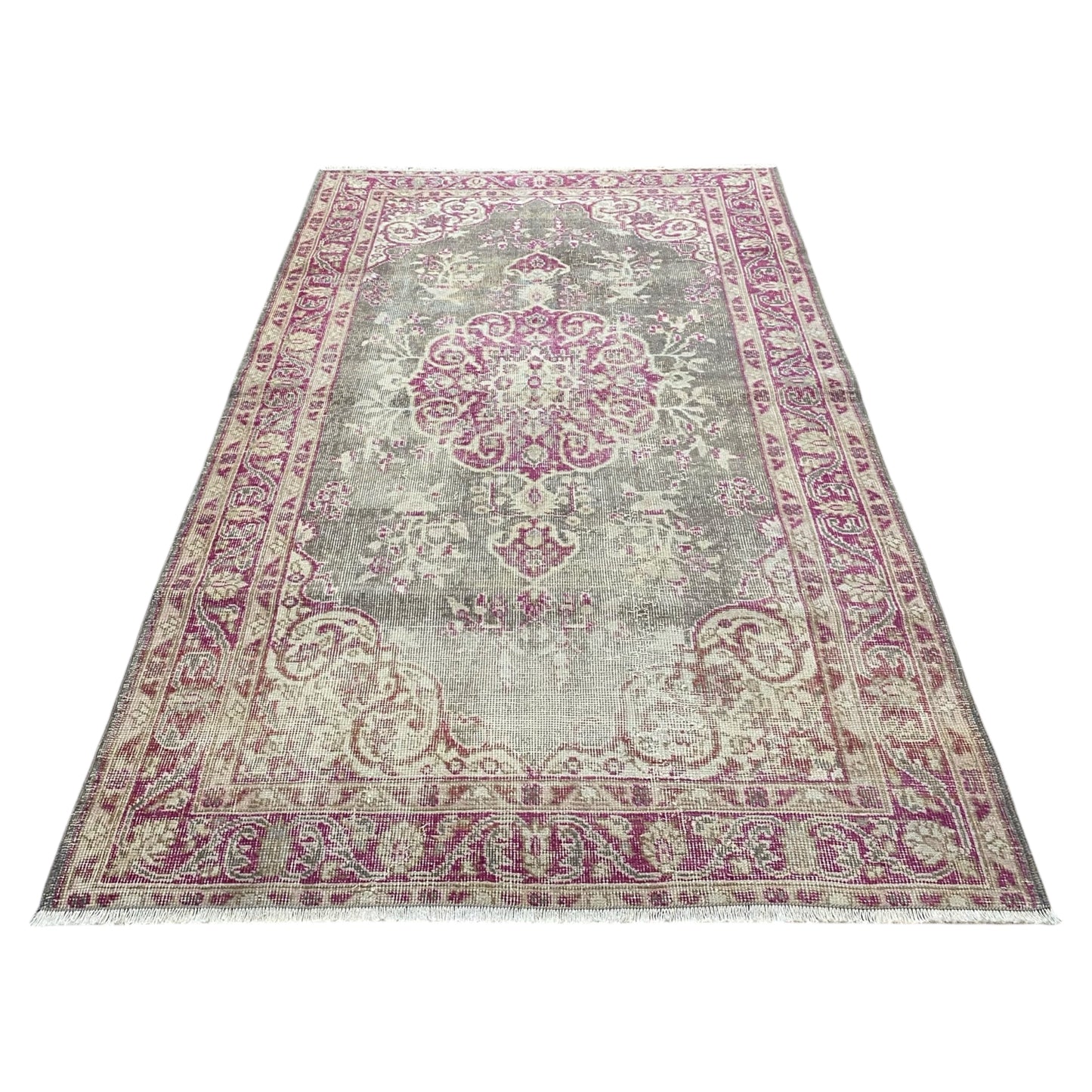 Vintage Decorative Turkish Oushak Rug - Kilim Art Gallery