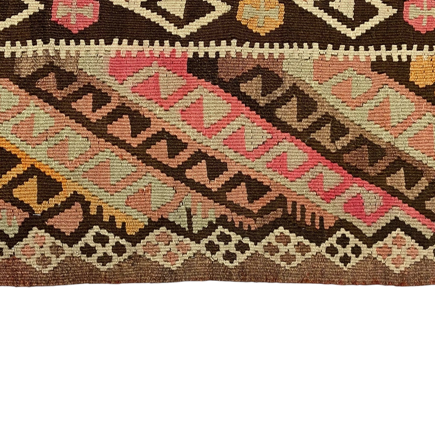 Vintage East Anatolian Shawl Design Kilim Rug - Kilim Art Gallery
