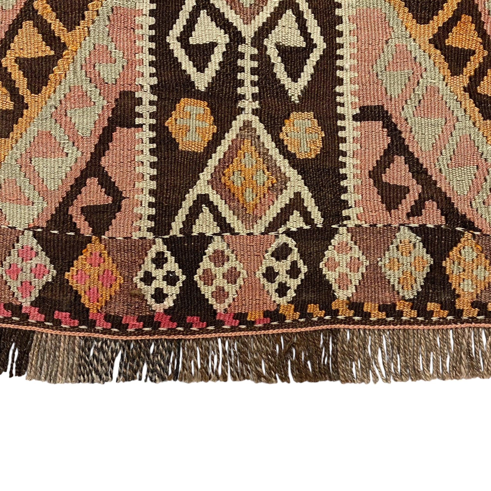 Vintage East Anatolian Shawl Design Kilim Rug - Kilim Art Gallery