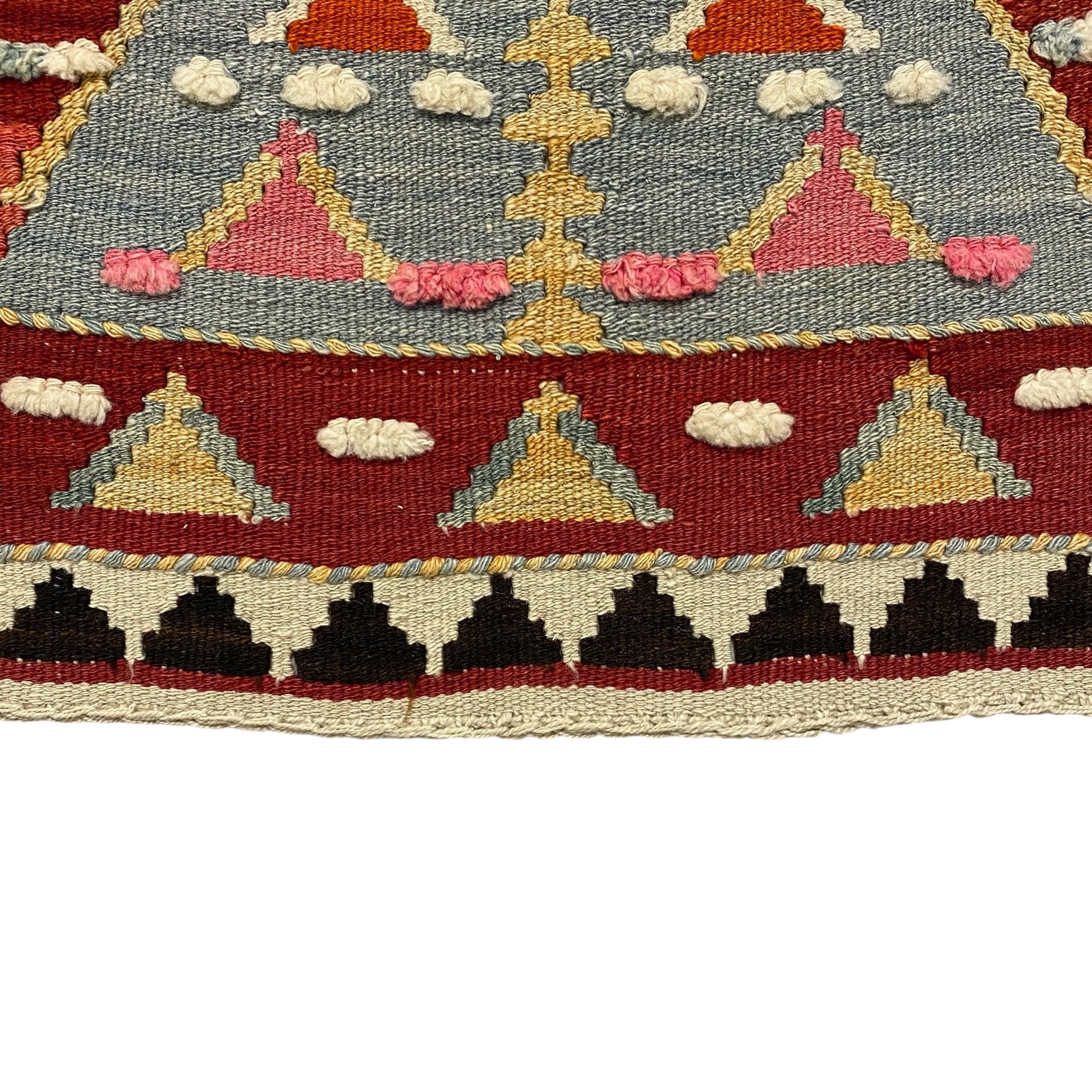 Vintage Ethnic Primitive Anatolian Aksehir Kilim Rug - Kilim Art Gallery
