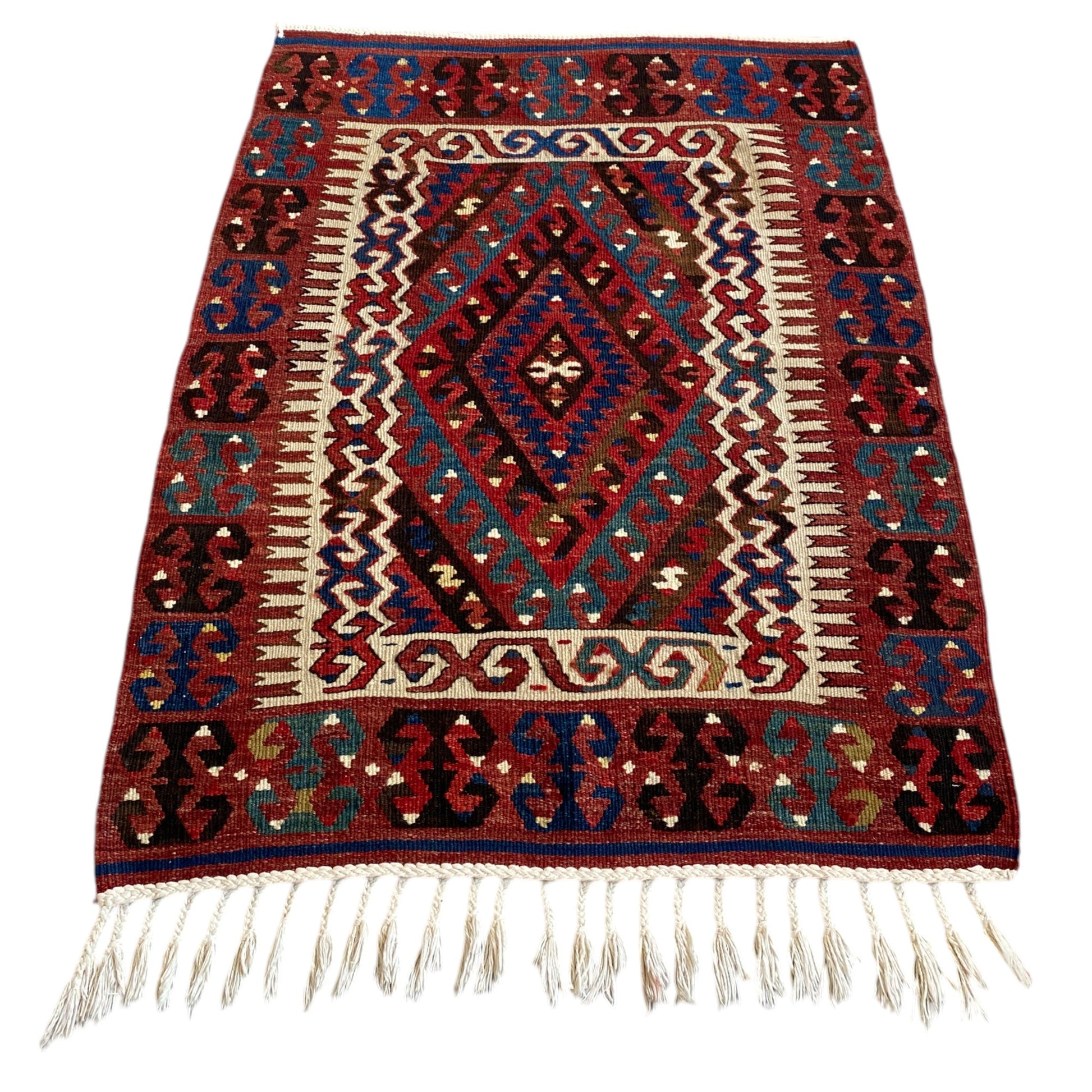 Vintage Fethiye Kilim Rug - Kilim Art Gallery