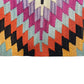 Vintage Geometric Boho Manastir Kelim Rug - Kilim Art Gallery