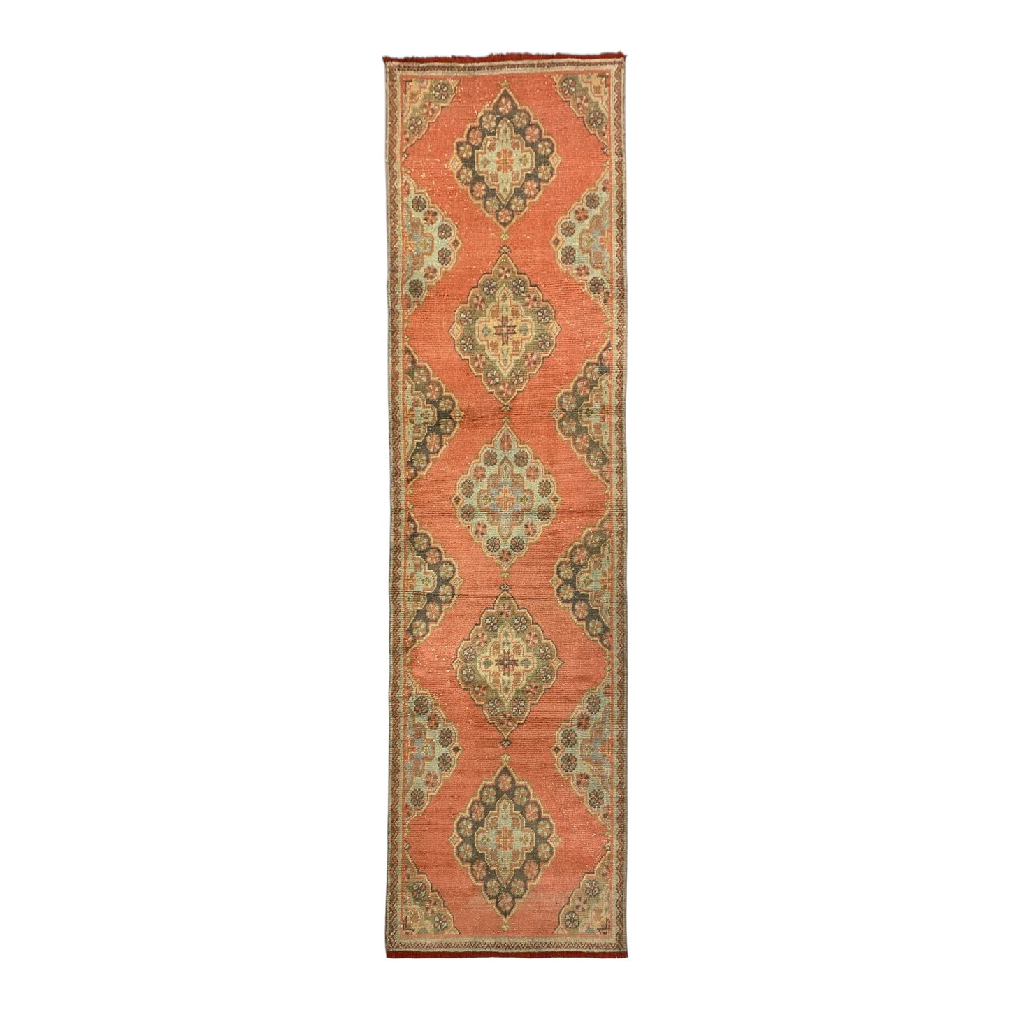 Vintage Hallway Turkish Runner Rug 3'x10' - Kilim Art Gallery