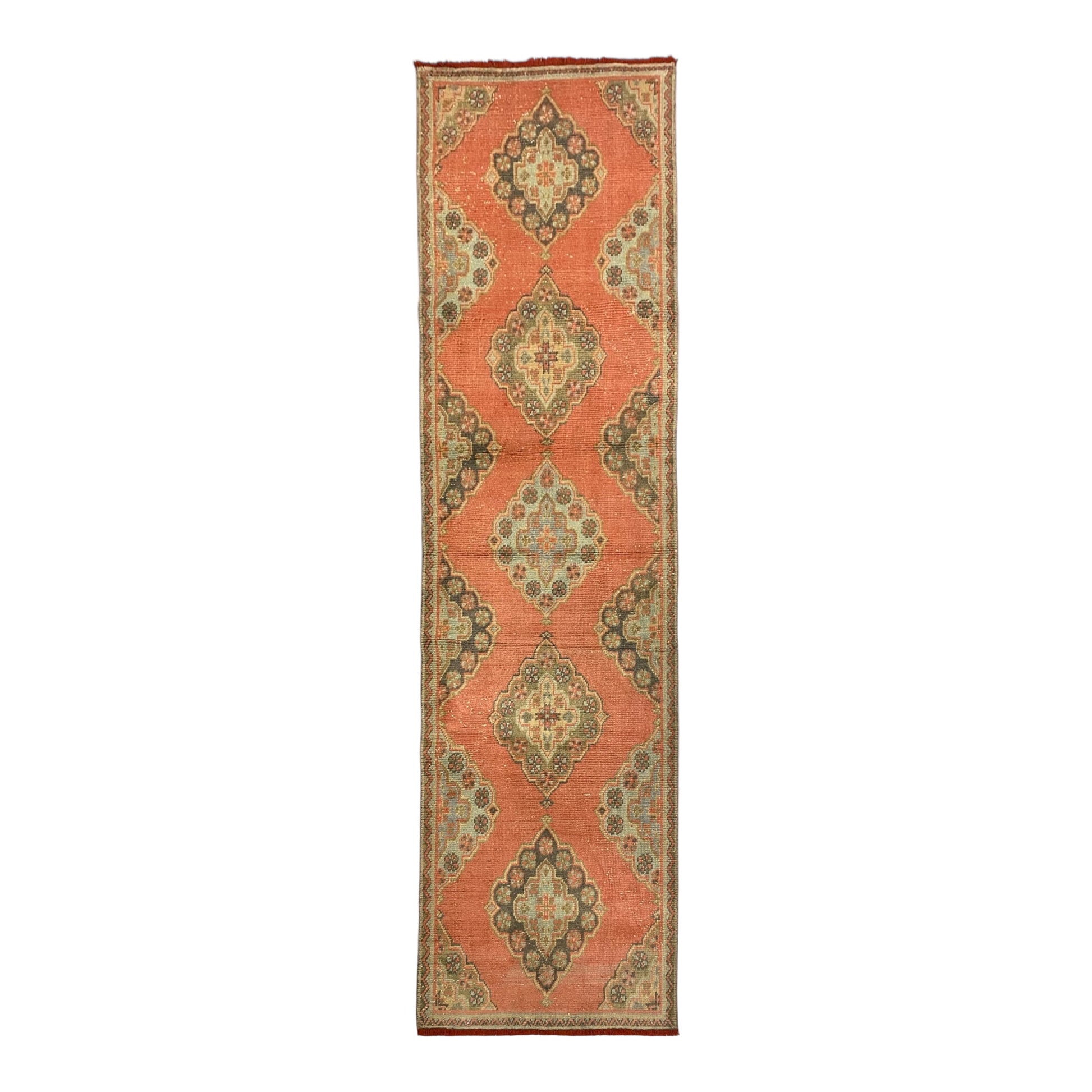 Vintage Hallway Turkish Runner Rug 3'x10' - Kilim Art Gallery