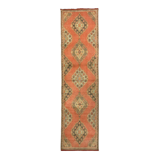 Vintage Hallway Turkish Runner Rug 3'x10' - Kilim Art Gallery