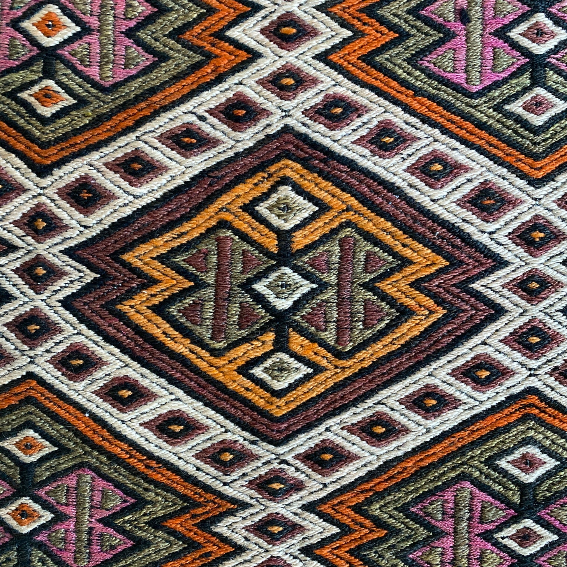 Vintage Kars Terekeme Cicim Kilim Rug - Kilim Art Gallery