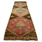 Vintage Kitchen Oushak Runner Rug 3'x10' - Kilim Art Gallery
