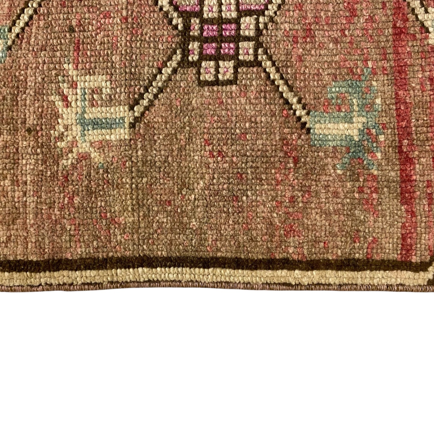 Vintage Kitchen Oushak Runner Rug 3'x10' - Kilim Art Gallery