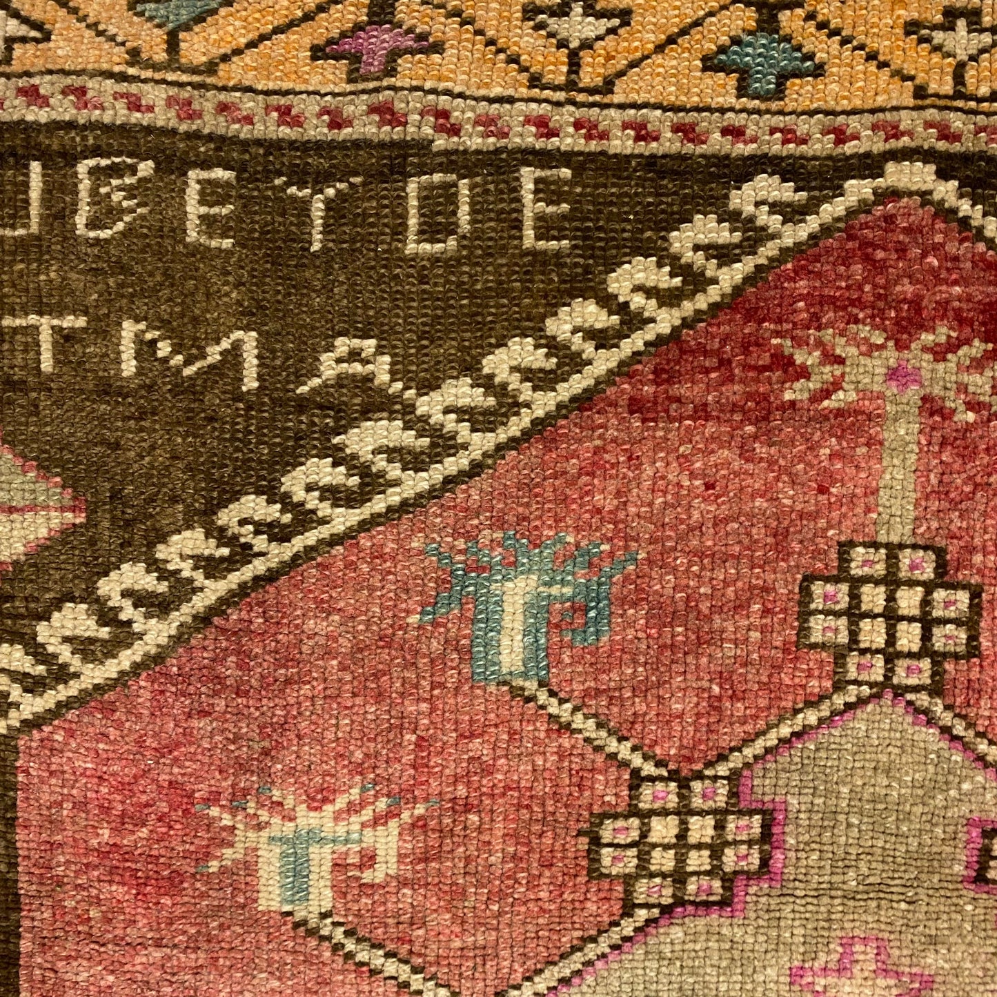 Vintage Kitchen Oushak Runner Rug 3'x10' - Kilim Art Gallery