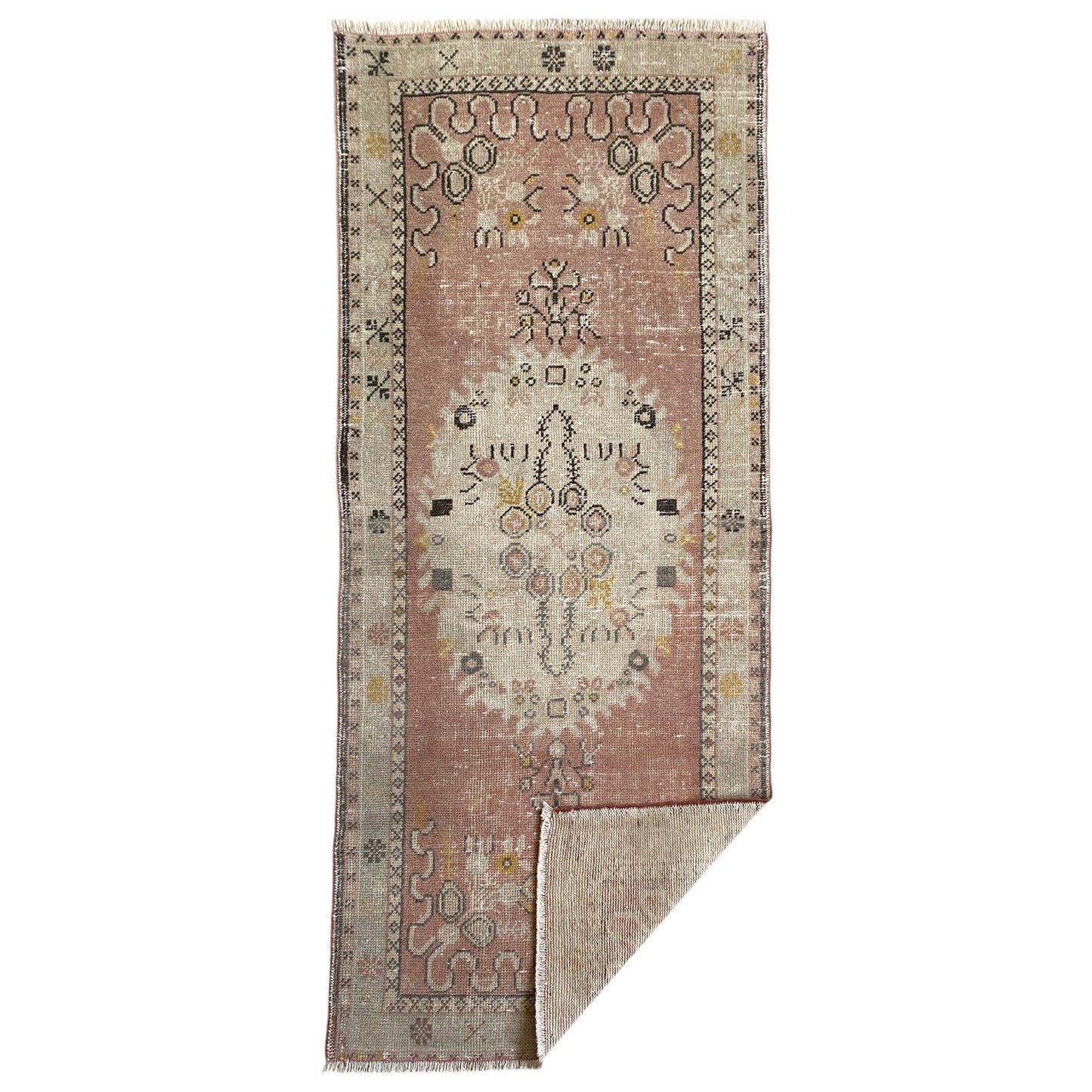 Vintage Muted Color Guney Rug Carpet - Kilim Art Gallery