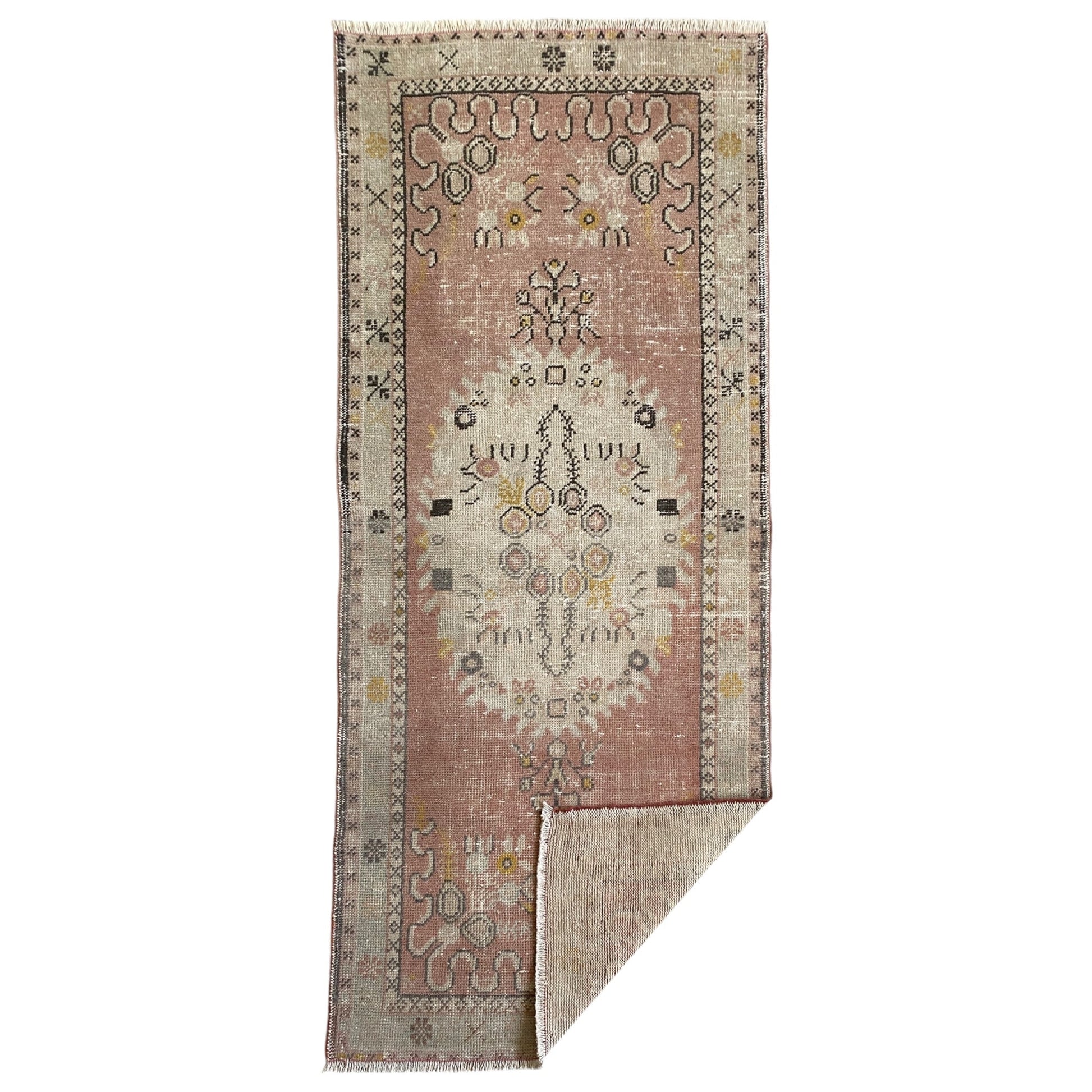 Vintage Muted Color Guney Rug Carpet - Kilim Art Gallery