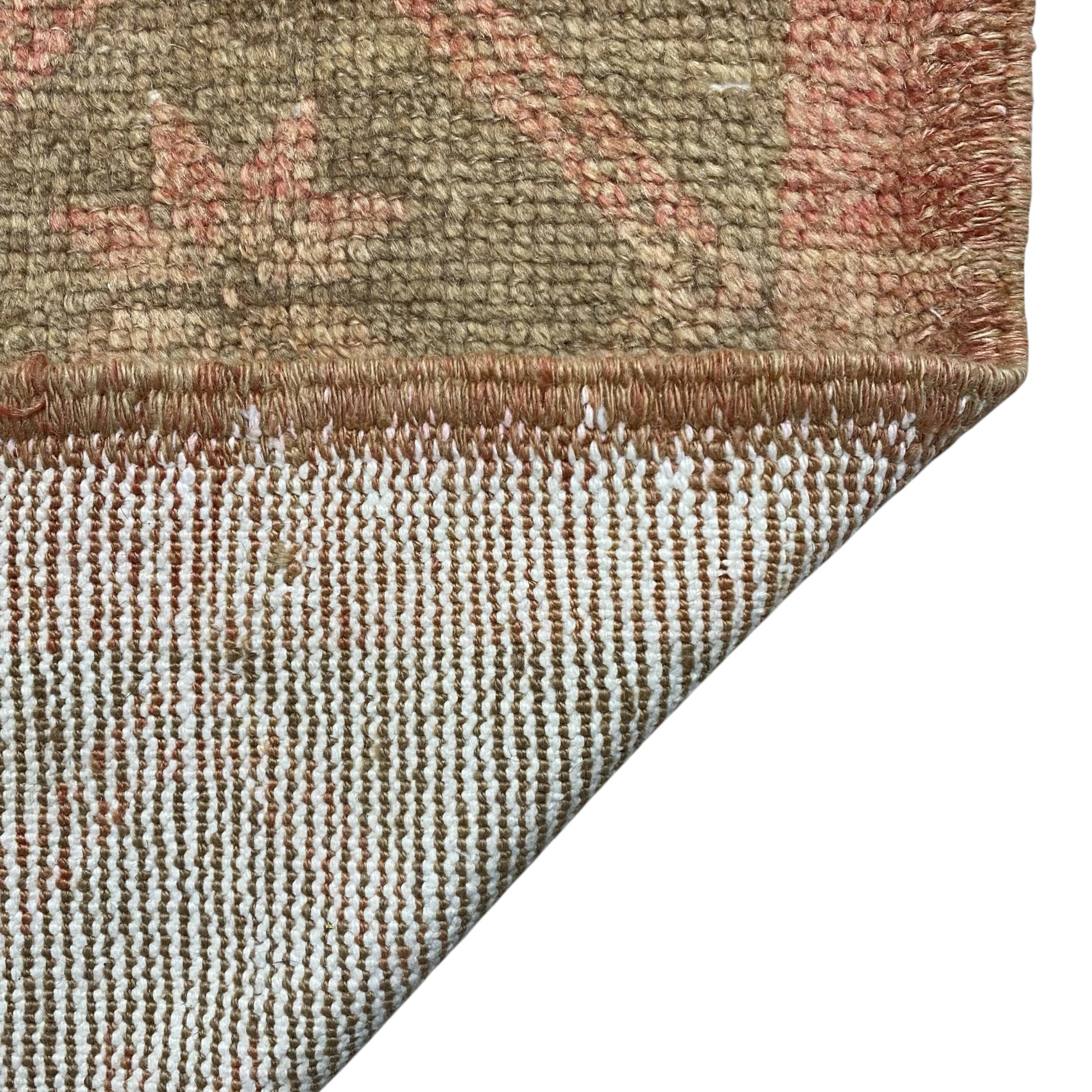 Vintage Muted Turkish Oushak Doormat Rug - Kilim Art Gallery