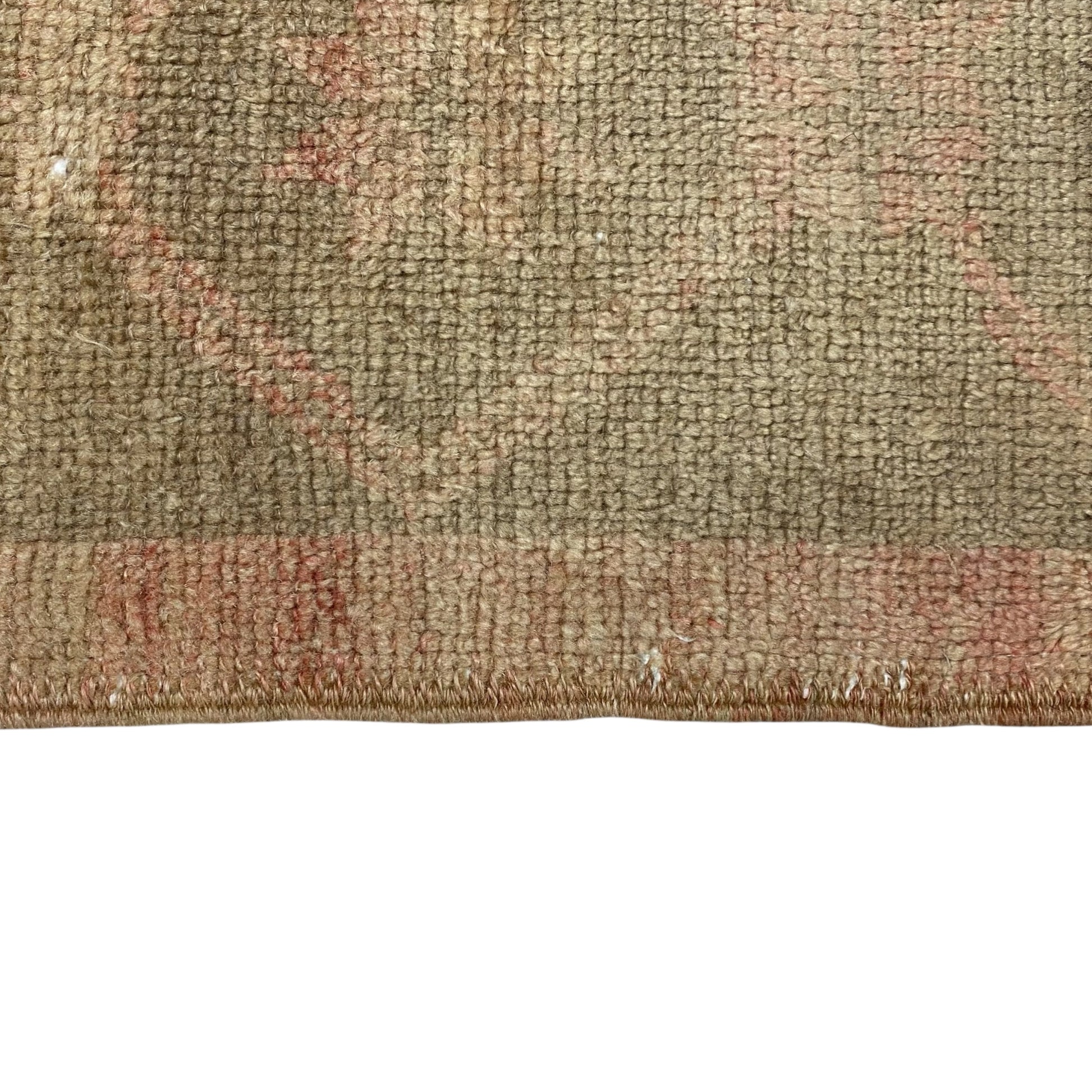 Vintage Muted Turkish Oushak Doormat Rug - Kilim Art Gallery