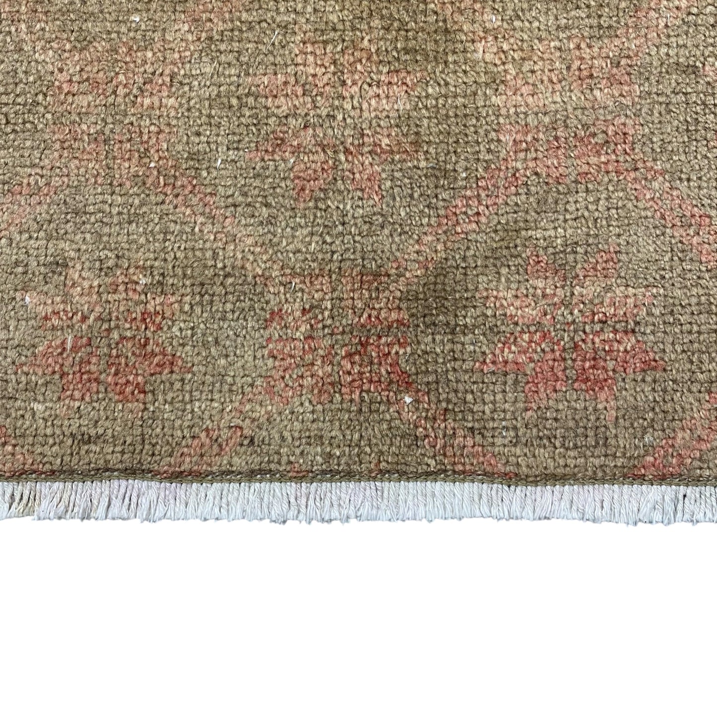 Vintage Muted Turkish Oushak Doormat Rug - Kilim Art Gallery