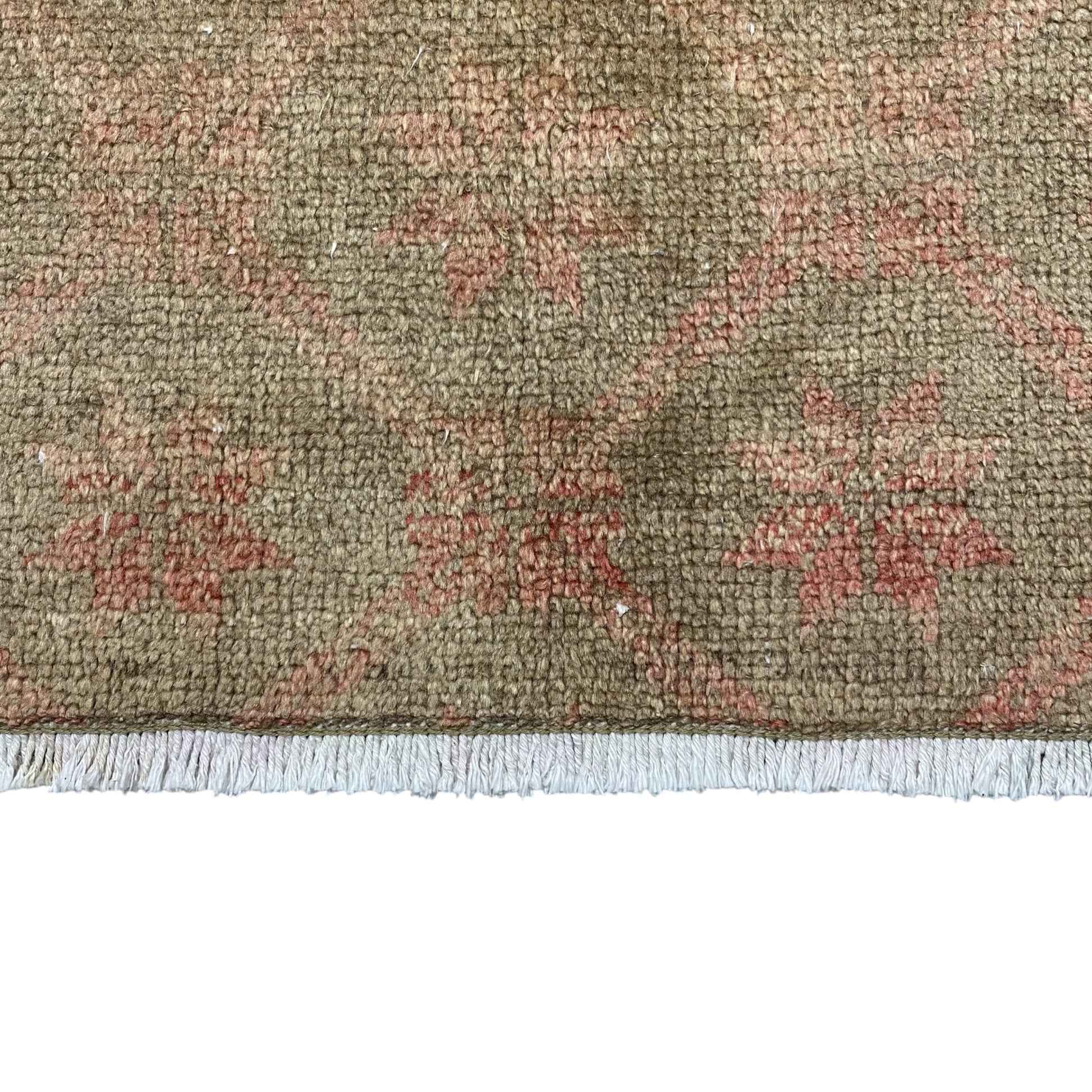 Vintage Muted Turkish Oushak Doormat Rug - Kilim Art Gallery