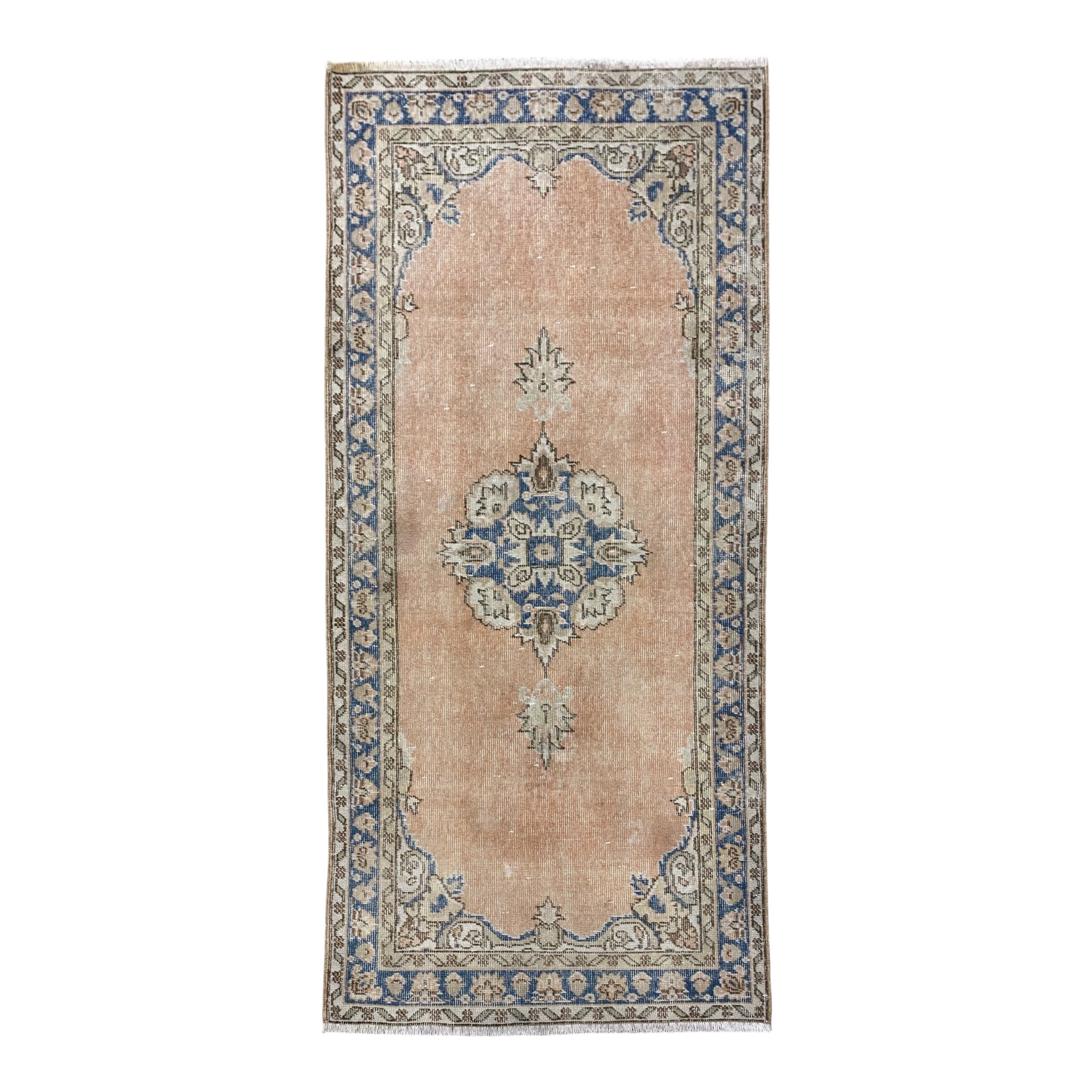 Vintage Pastel Turkish Oushak Rug