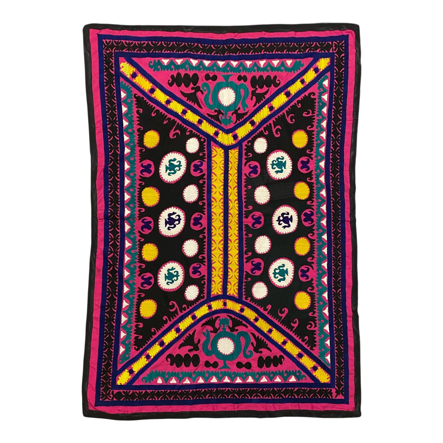 Vintage Pink Suzani Textile - Kilim Art Gallery