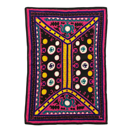 Vintage Pink Suzani Textile - Kilim Art Gallery
