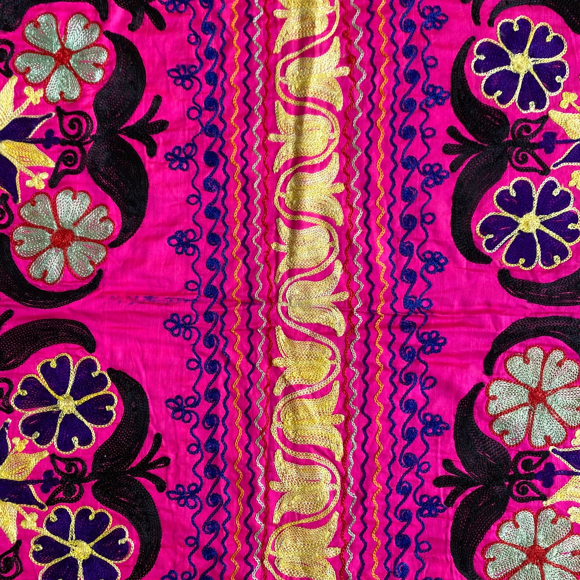 Vintage Pink Suzani Textile - Kilim Art Gallery