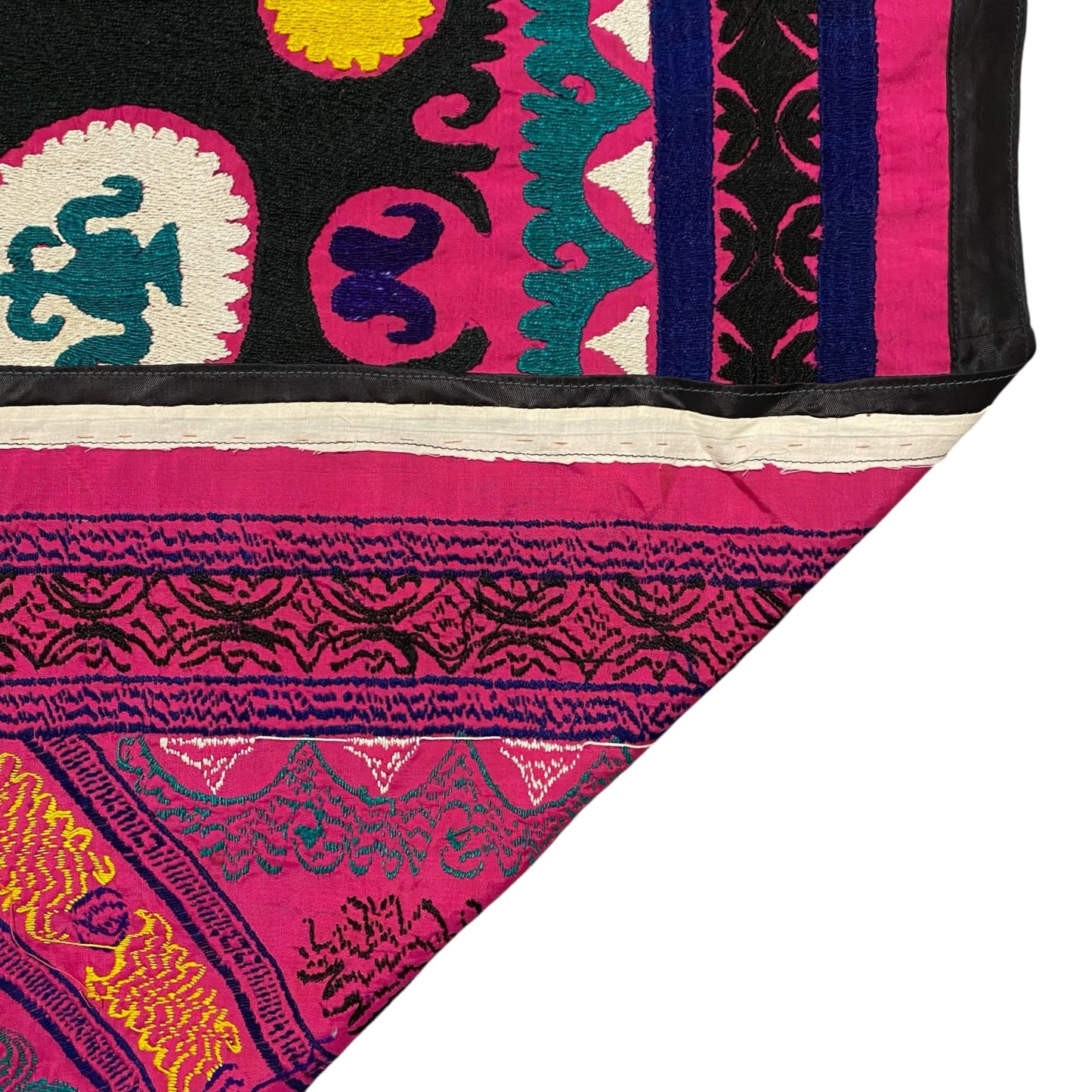 Vintage Pink Suzani Textile - Kilim Art Gallery