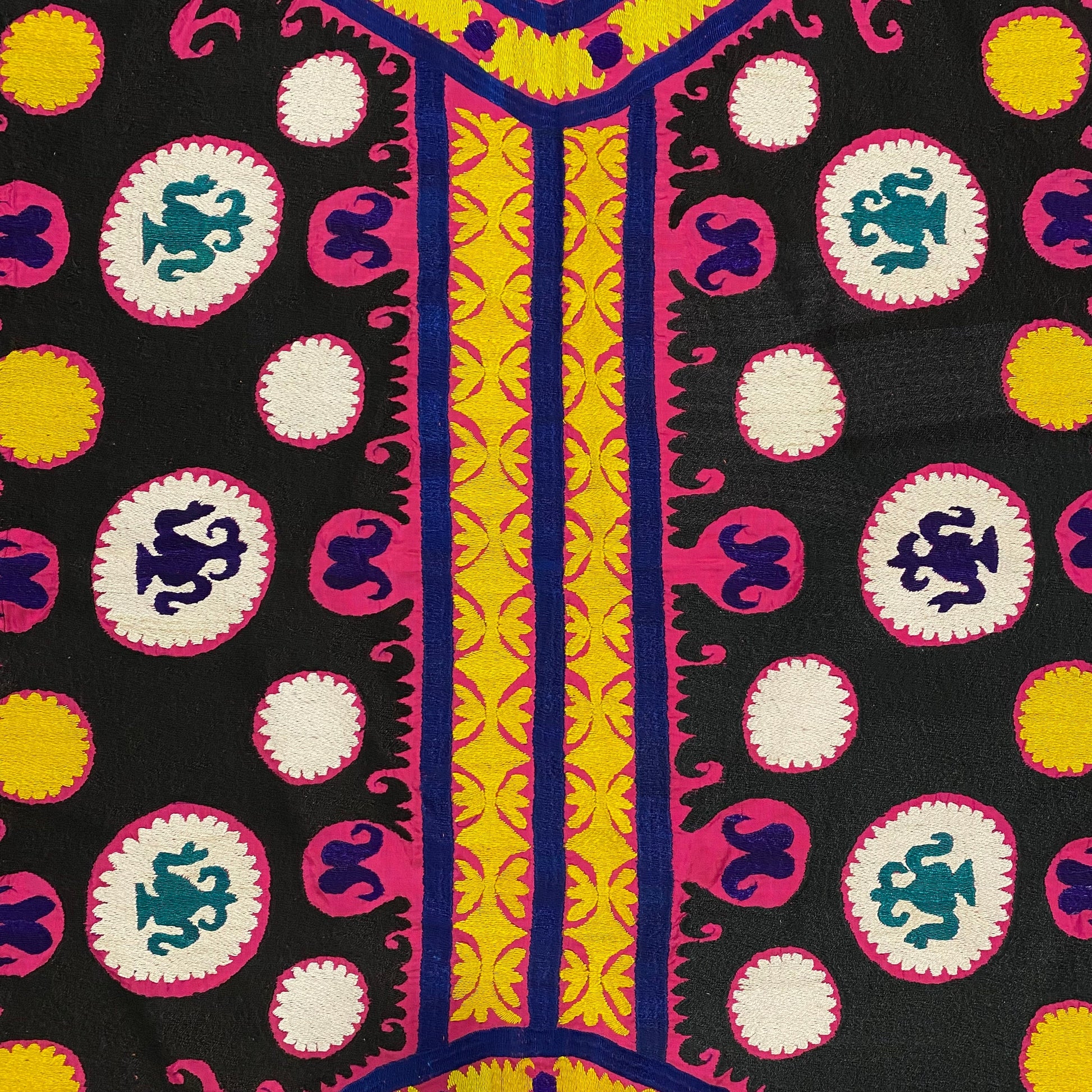 Vintage Pink Suzani Textile - Kilim Art Gallery