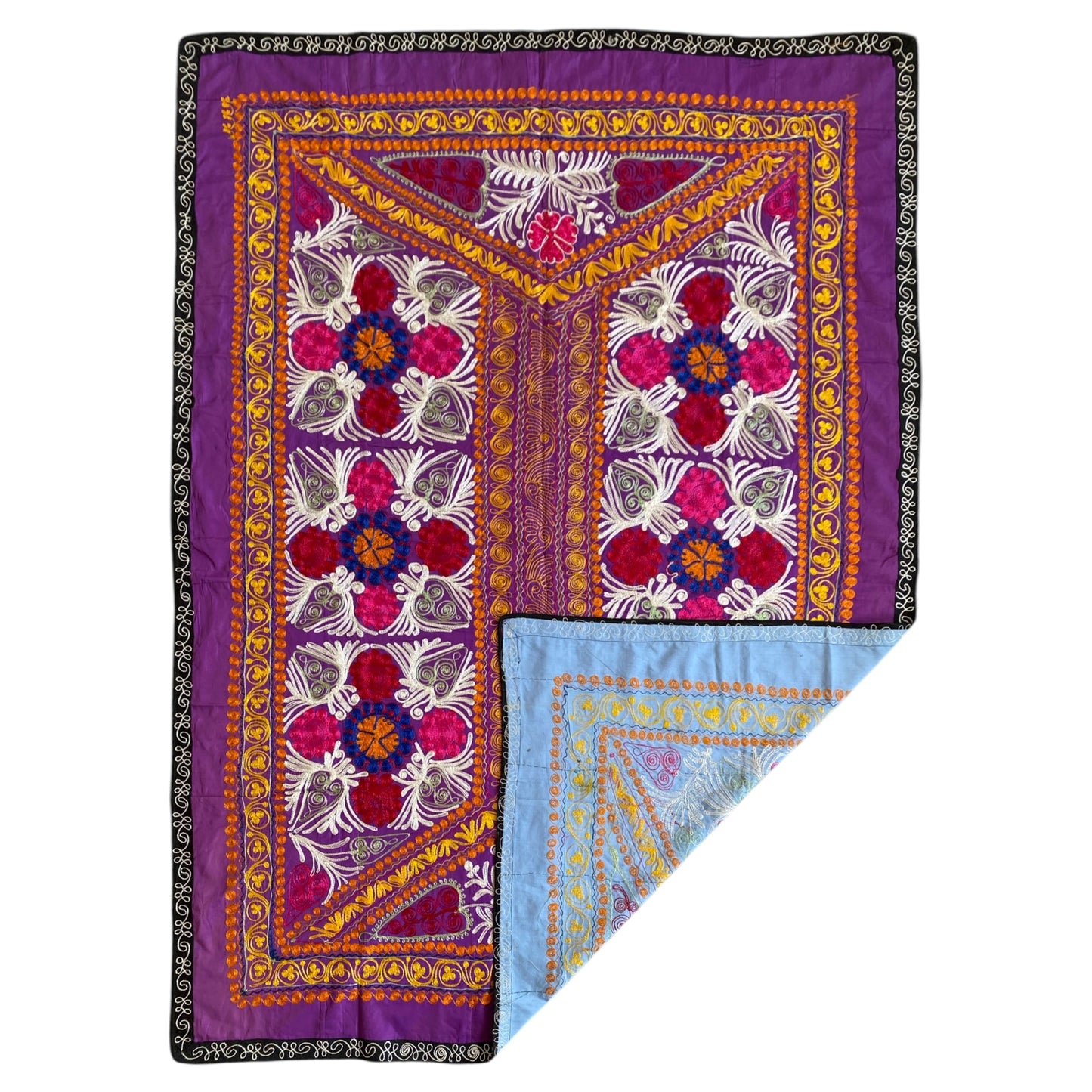Vintage Purple Suzani Textile - Kilim Art Gallery
