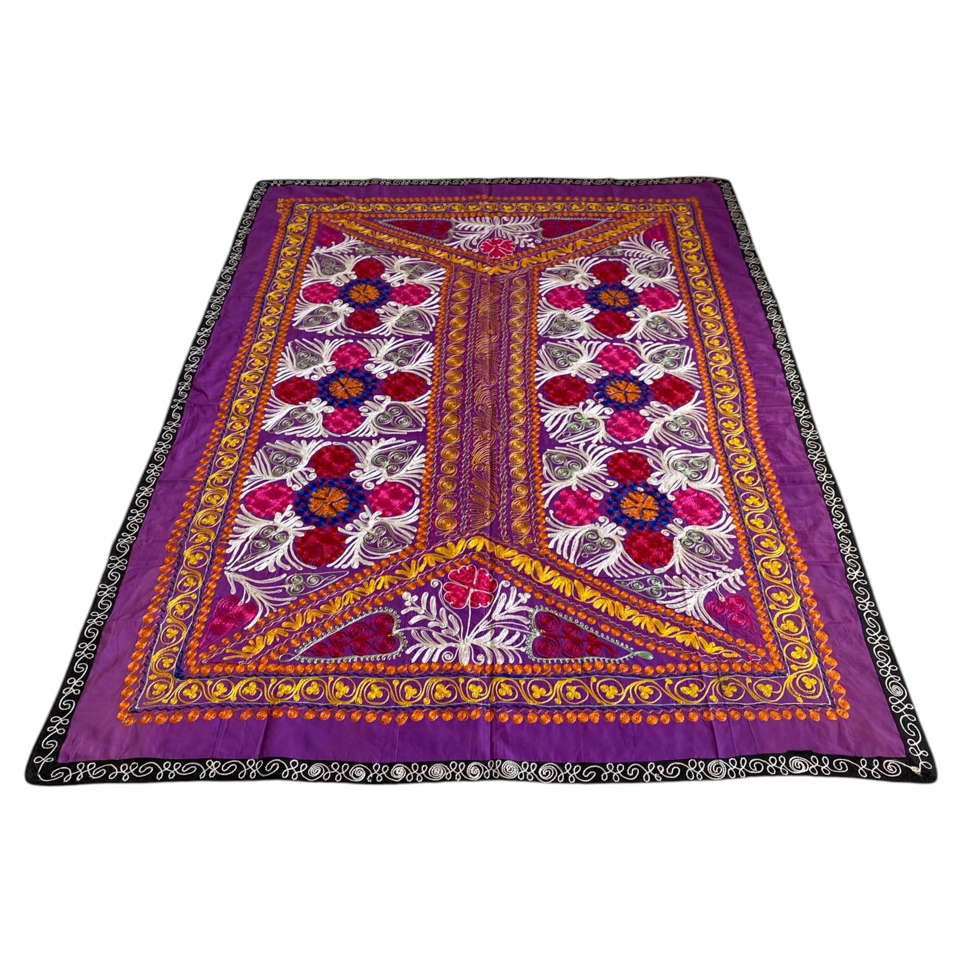 Vintage Purple Suzani Textile - Kilim Art Gallery