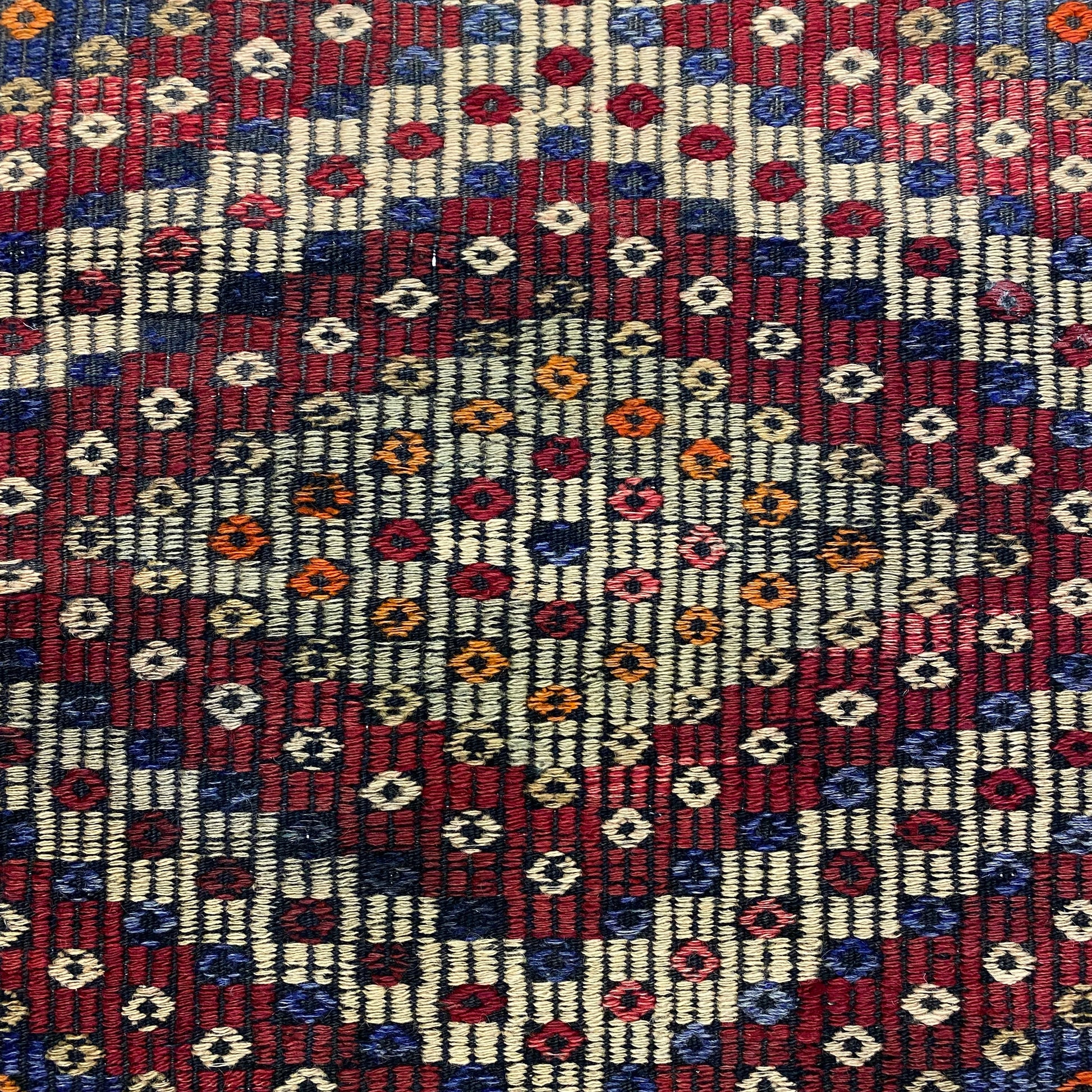 3'x5' Vintage Selendi Zili Cicim Kilim Rug