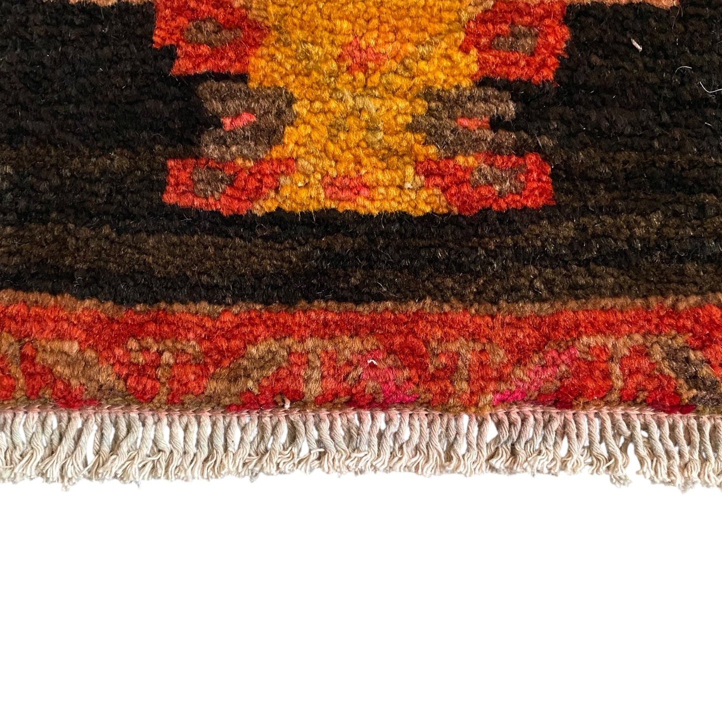 Vintage Small Caucassian Moghan Kazak Rug Memling Gul Carpet Rug - Kilim Art Gallery