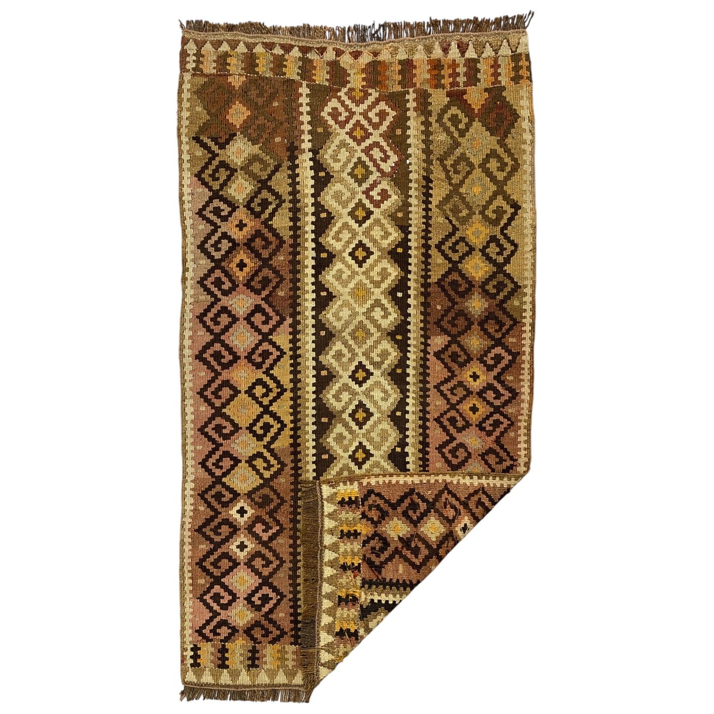 Vintage Small Erzurum Kilim Rug - Kilim Art Gallery