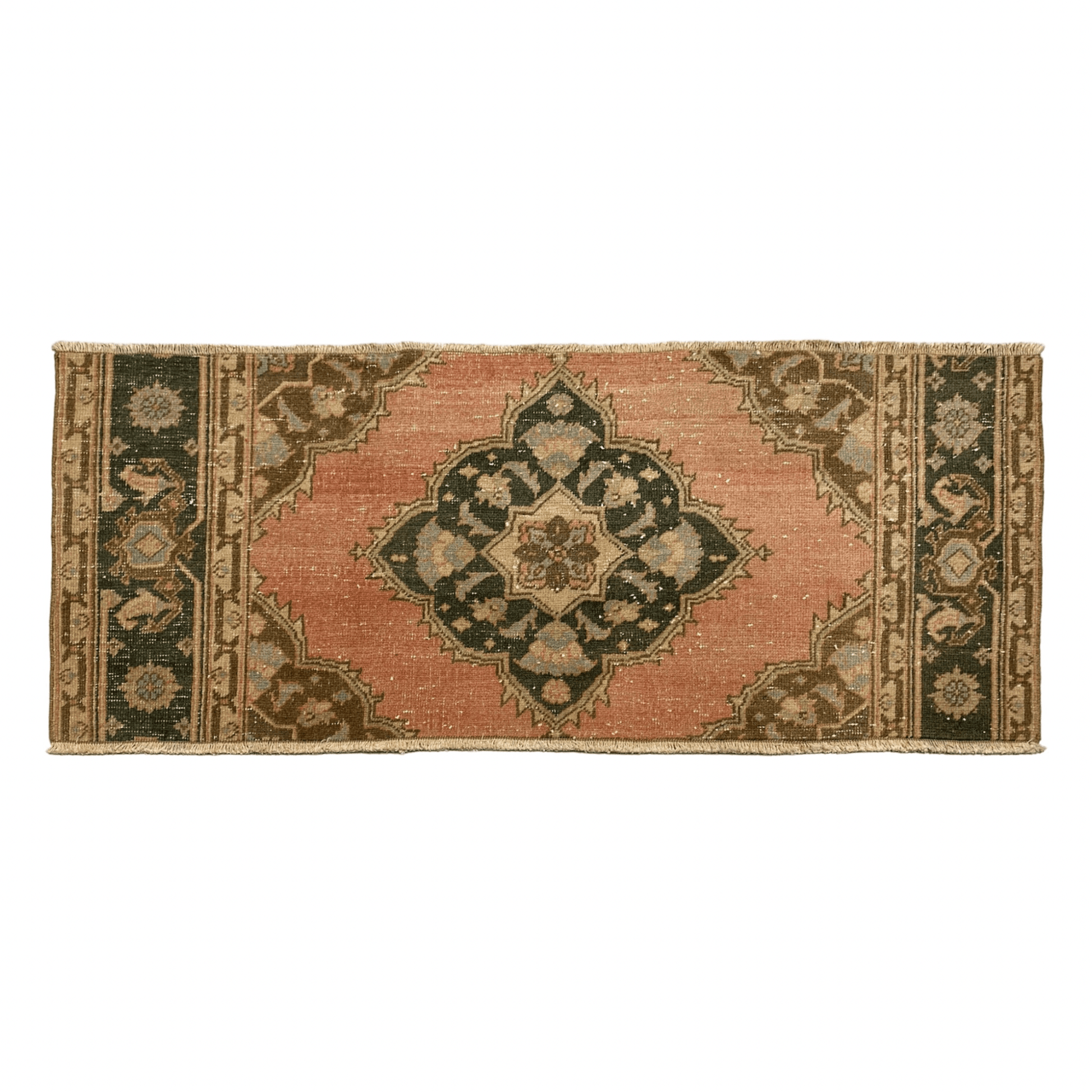 Vintage Small Turkish Oushak Rug - Kilim Art Gallery