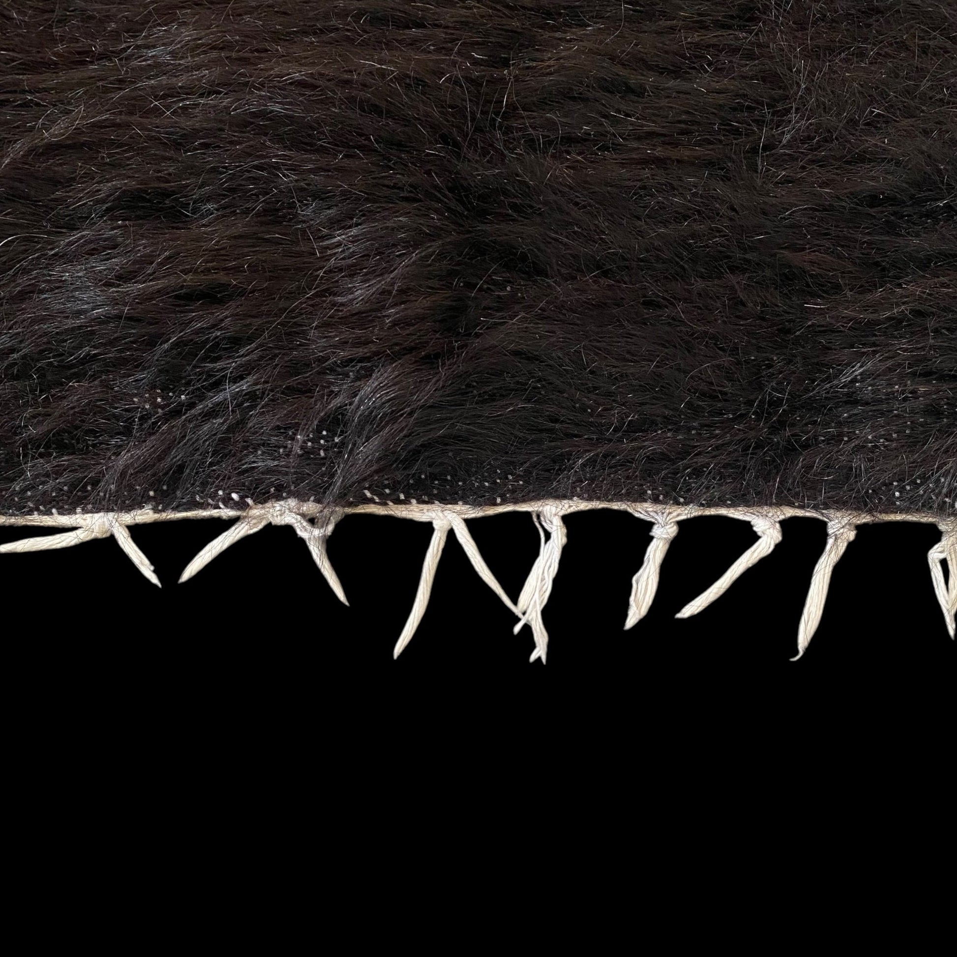 Vintage Striped Design Angora Mohair Siirt Blanket Kilim Rug - Kilim Art Gallery