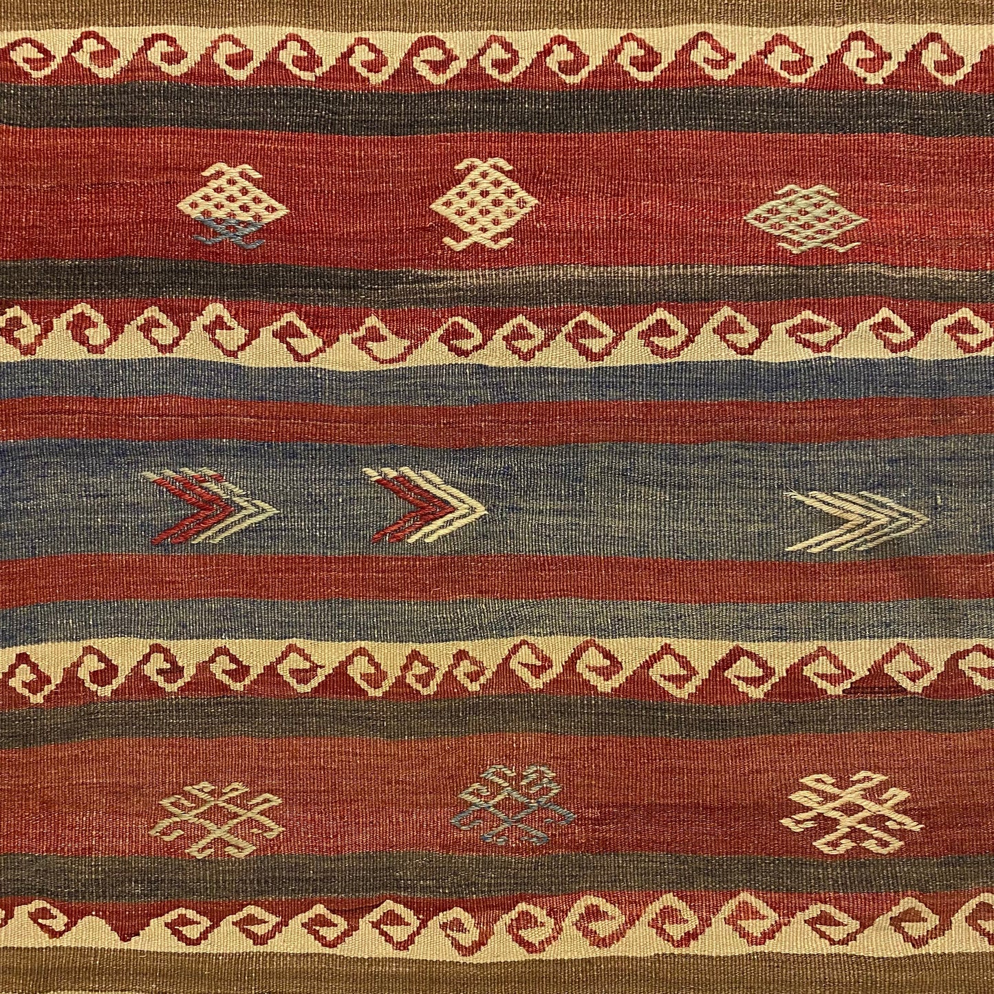 Vintage Striped Konya Kilim Rug - Kilim Art Gallery
