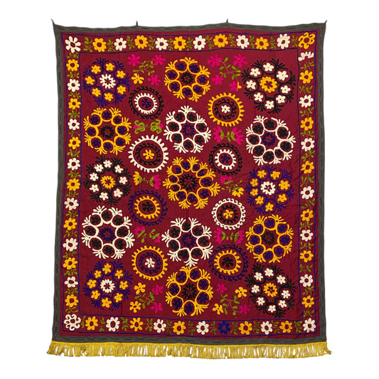 Vintage Suzani Wall Hanging / Throw / Blanket - Kilim Art Gallery