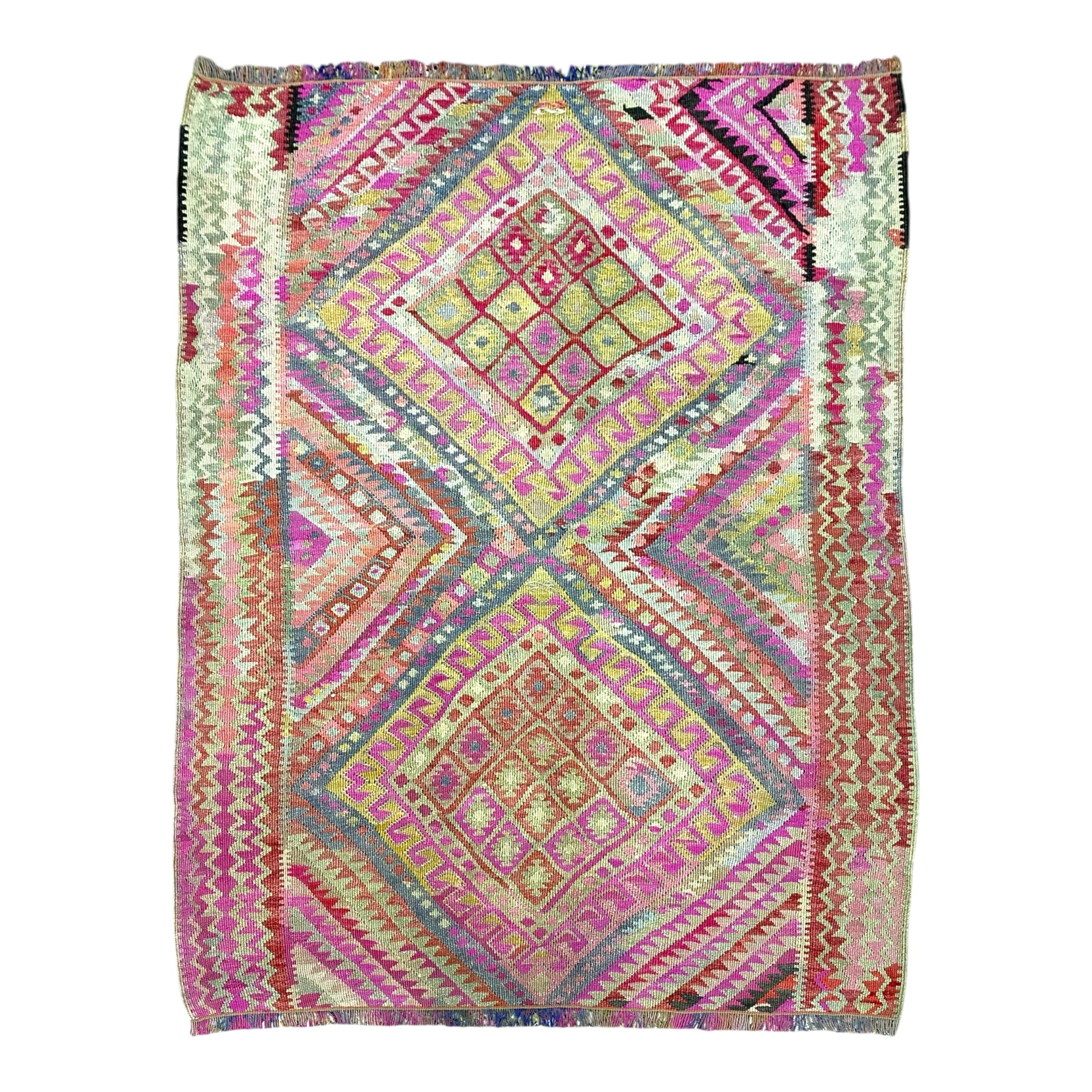 Vintage Tribal Kilim Rug - Kilim Art Gallery