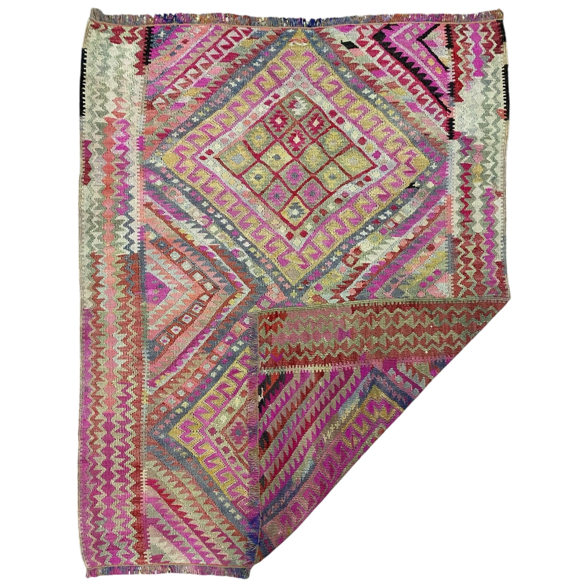 Vintage Tribal Kilim Rug - Kilim Art Gallery