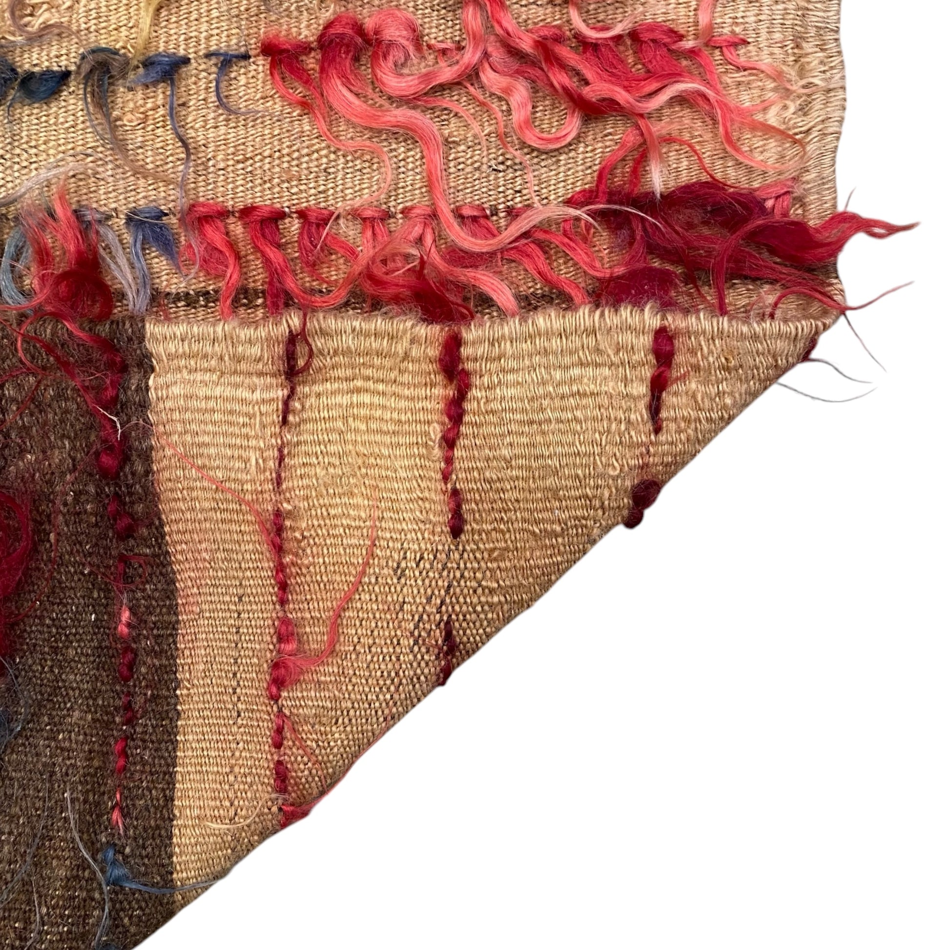 Vintage Tüllü Angora Mohair Filikli Rug