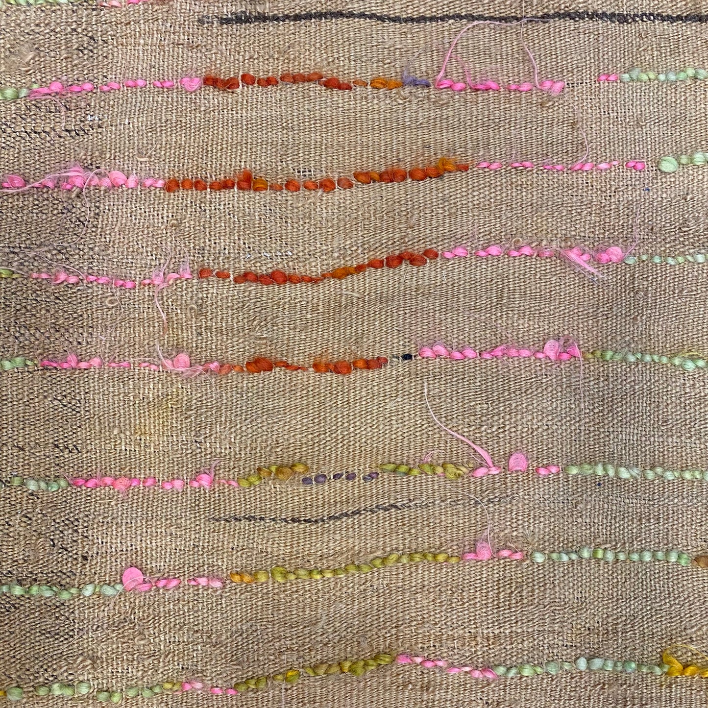 Vintage Tüllü Angora Mohair Filikli Rug