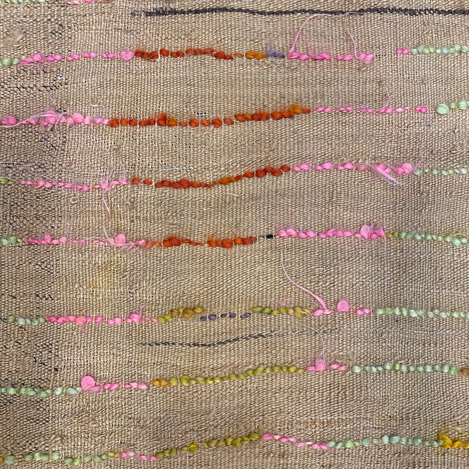 Vintage Tüllü Angora Mohair Filikli Rug