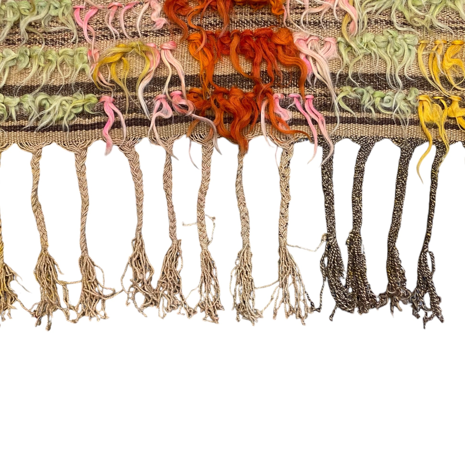 Vintage Tüllü Angora Mohair Filikli Rug