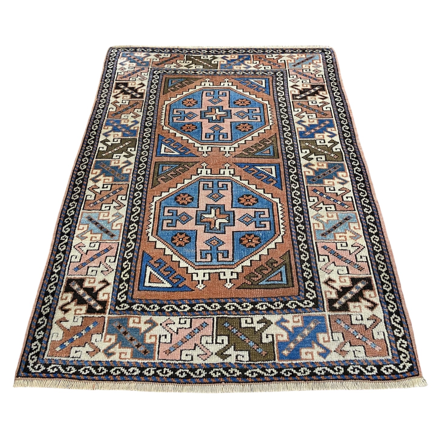 Vintage Turkish Ayvacik Kozak / Canakkale Rug