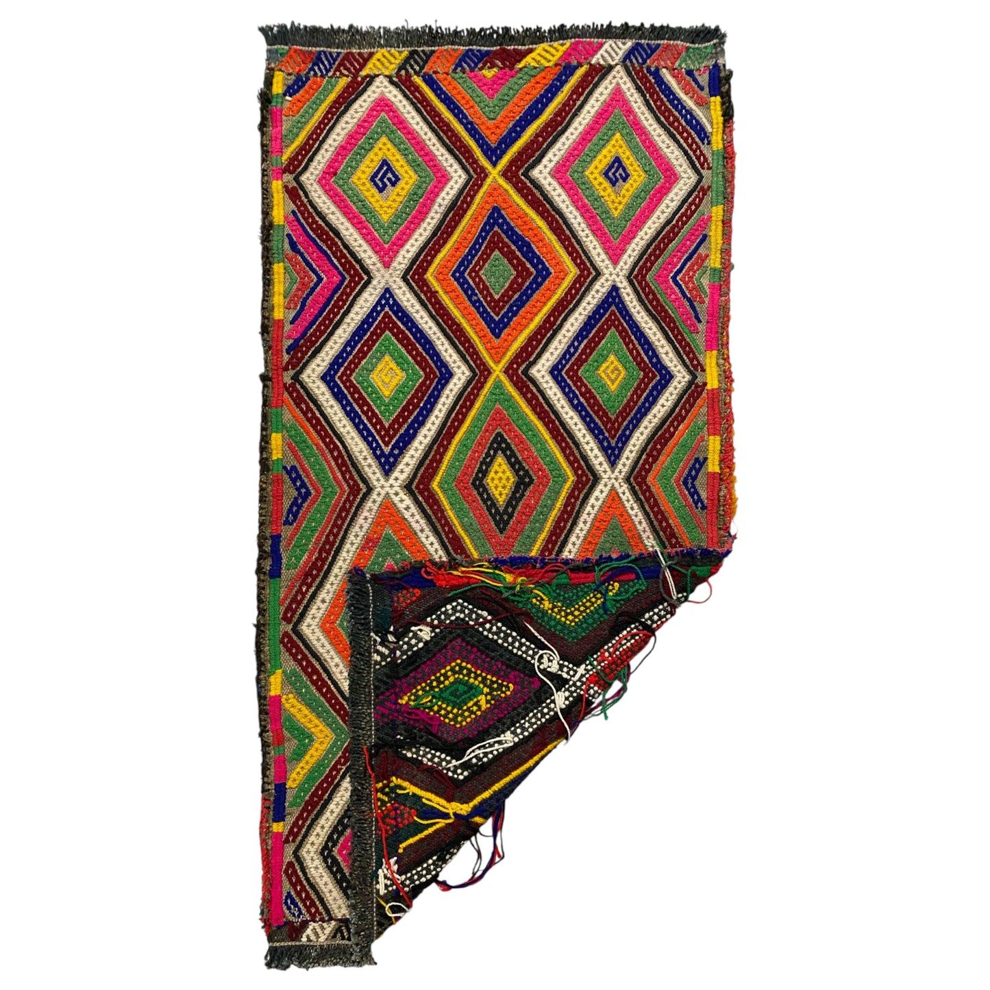 Vintage Turkish Cicim Yastik Kilim - Kilim Art Gallery