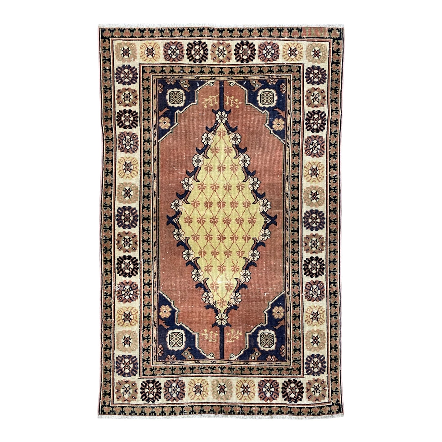 Vintage Turkish Dazkiri Oushak Rug - Kilim Art Gallery