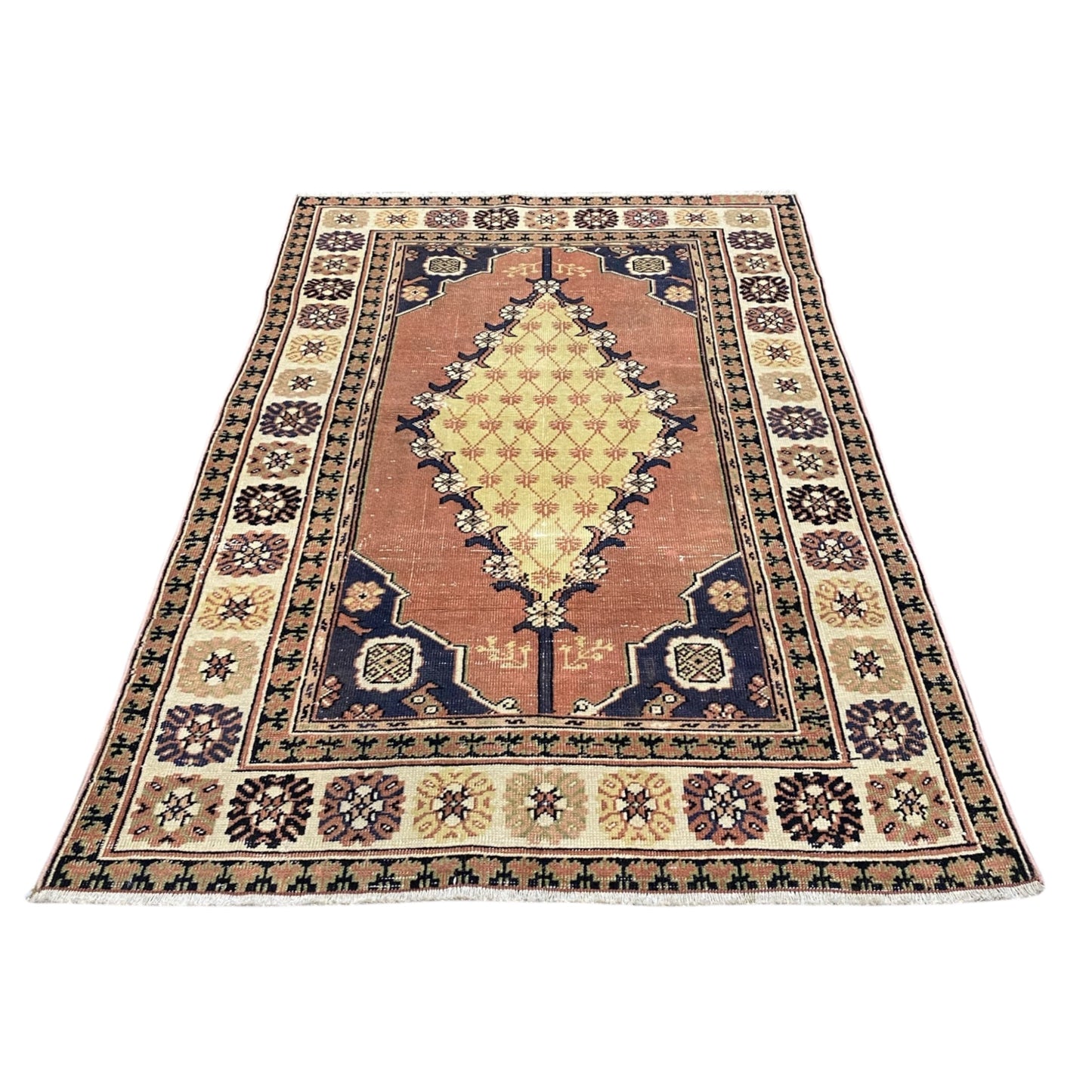 Vintage Turkish Dazkiri Oushak Rug - Kilim Art Gallery