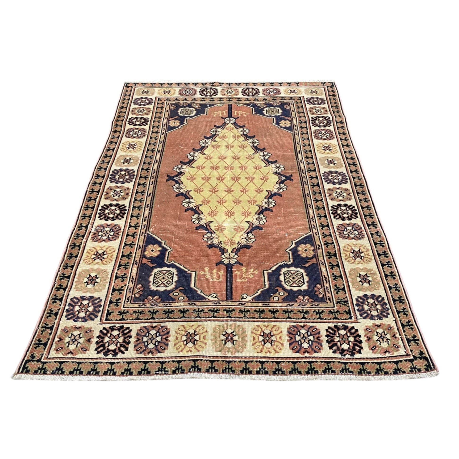 Vintage Turkish Dazkiri Oushak Rug - Kilim Art Gallery