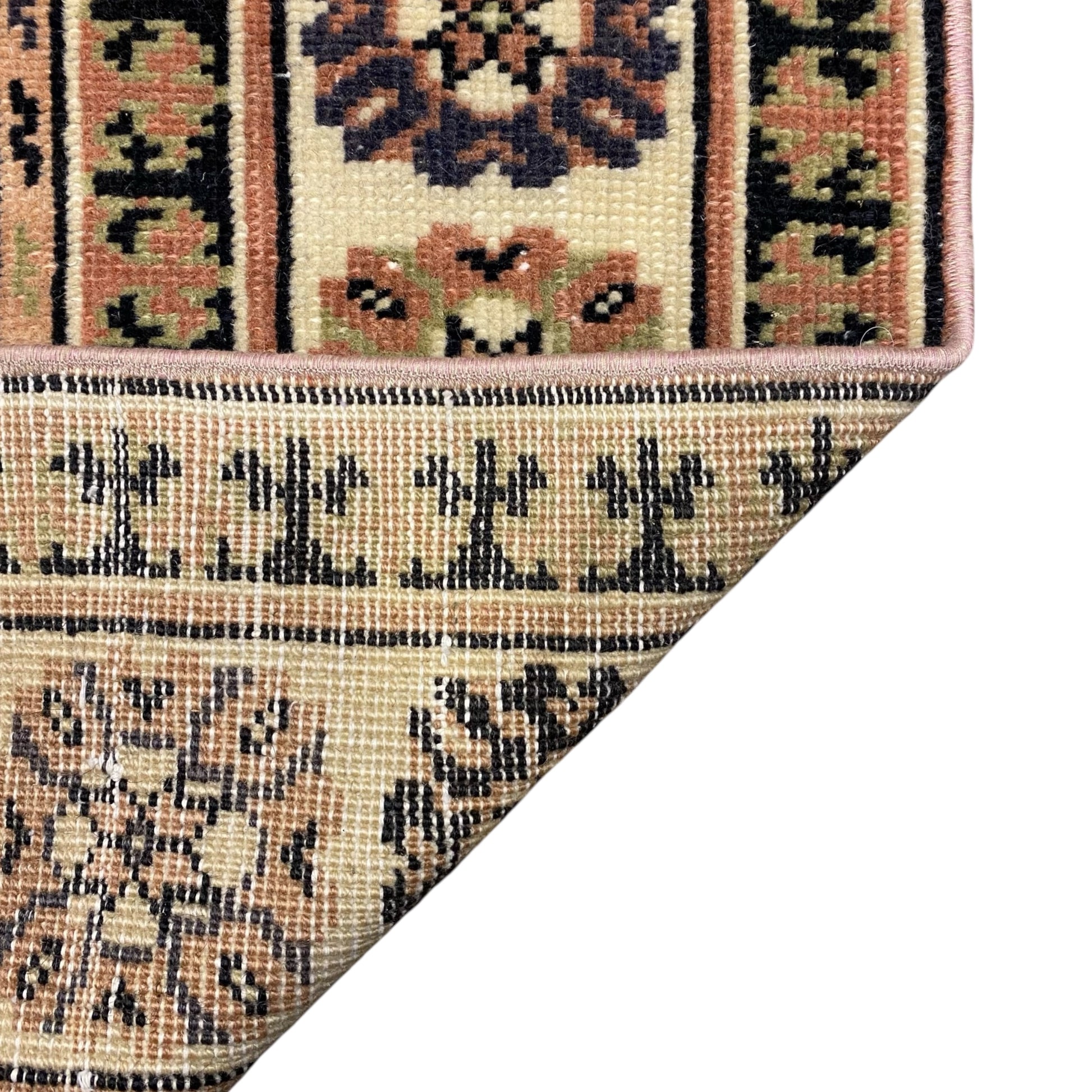 Vintage Turkish Dazkiri Oushak Rug