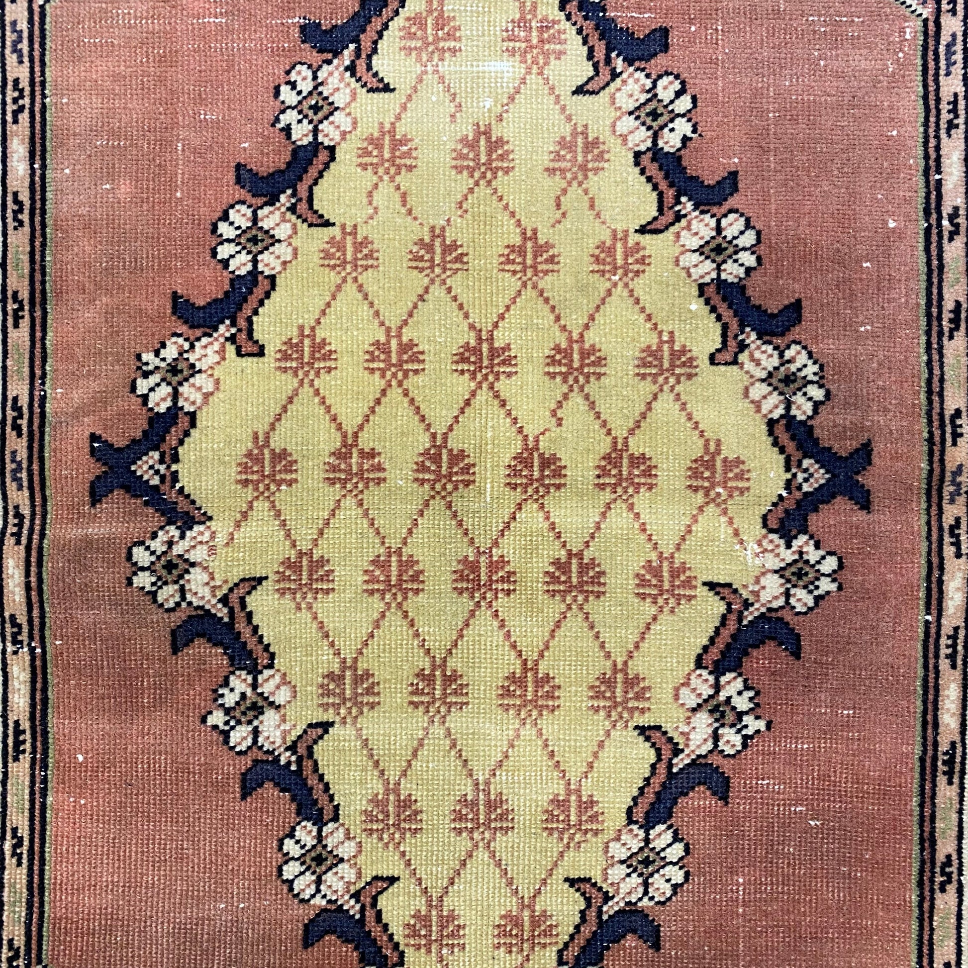 Vintage Turkish Dazkiri Oushak Rug - Kilim Art Gallery