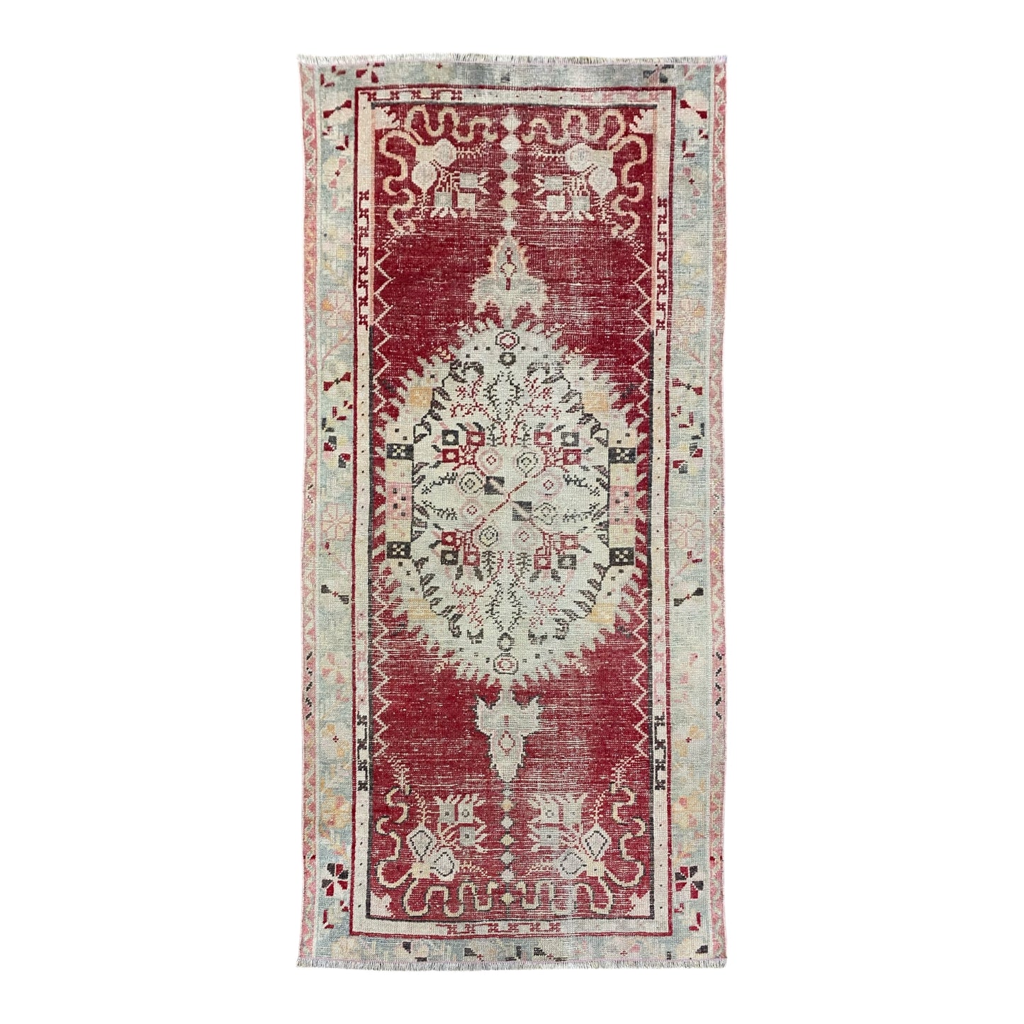 Vintage Turkish Güney Guney Carpet Rug