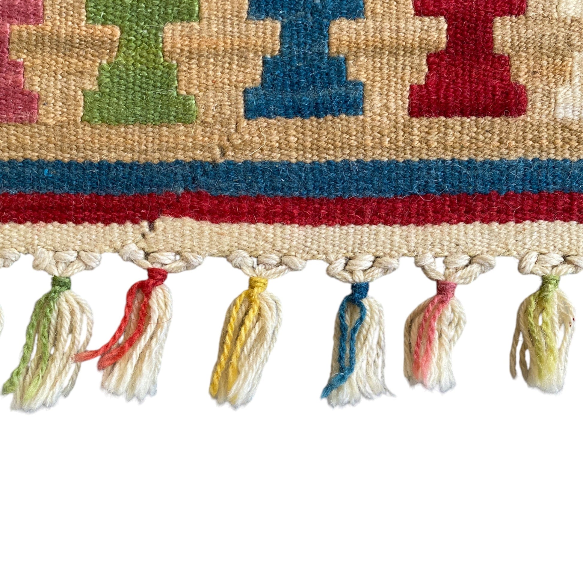 Vintage Turkish Kayseri Wool Kilim Rug - Kilim Art Gallery