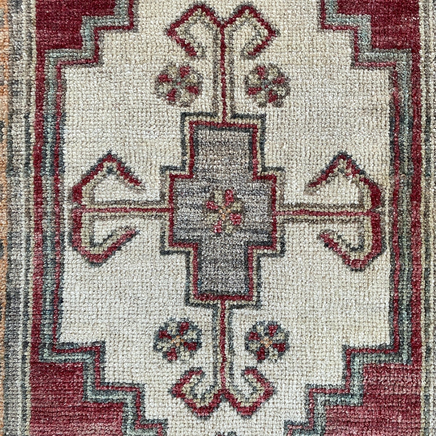 Vintage Turkish Oushak Carpet Bath Mat - Kilim Art Gallery
